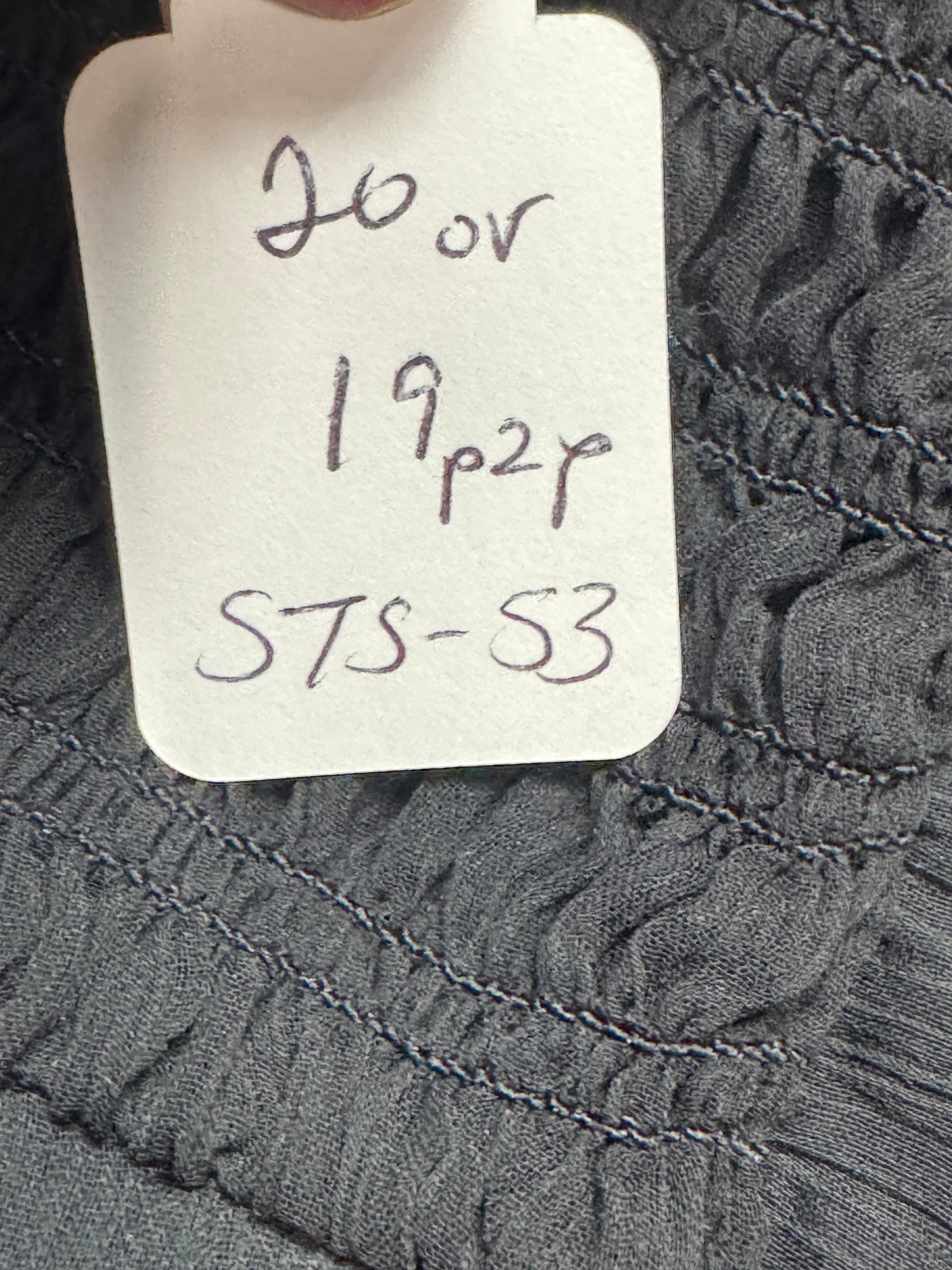 ELLE Black Sleeveless V-Neck Top with Smocked Ruffle Shoulders, Size Small