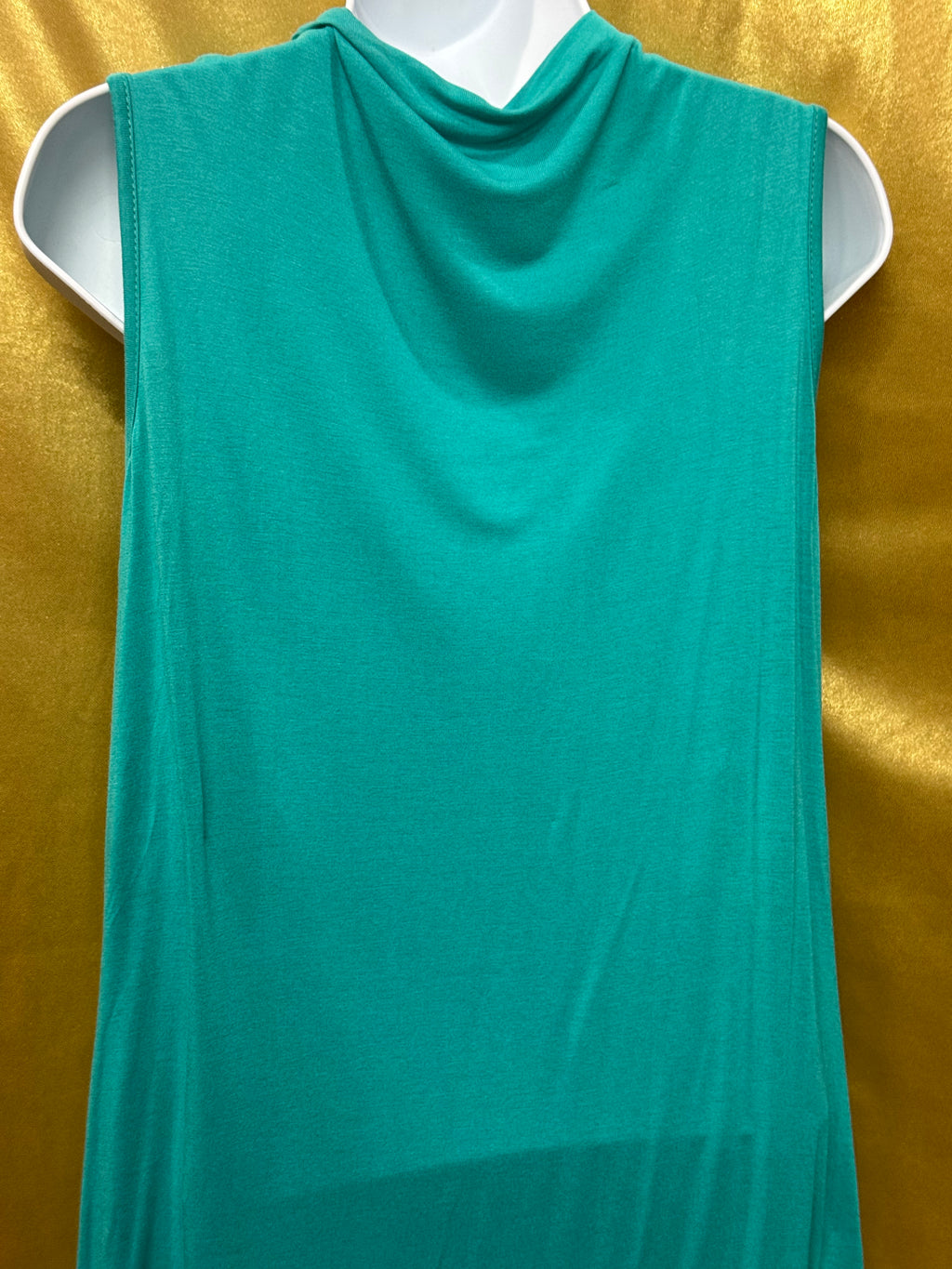 New Directions Teal Sleeveless Cowl Neck Top - Size Medium