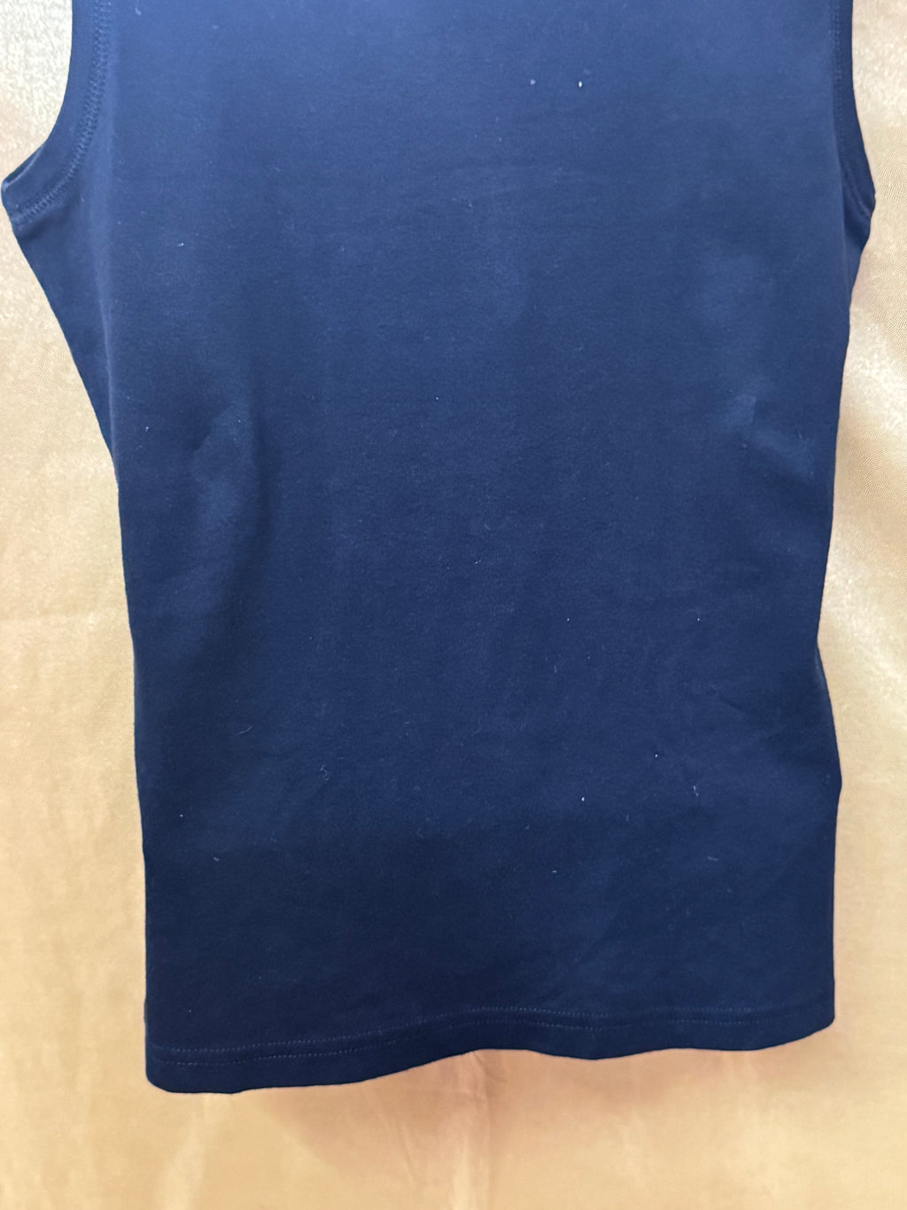 American Living Black Ruffle V-Neck Sleeveless Top - Size Medium