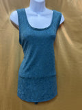 Simply Vera Vera Wang Floral Knit Tank Top Blue Medium