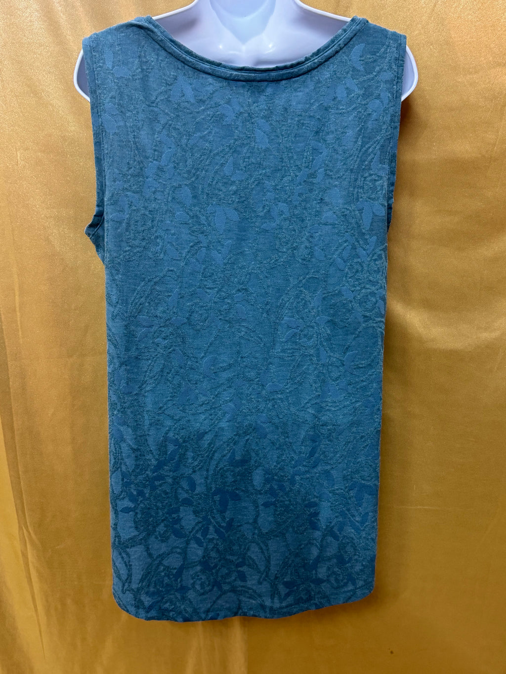 Simply Vera Vera Wang Floral Knit Tank Top Blue Medium
