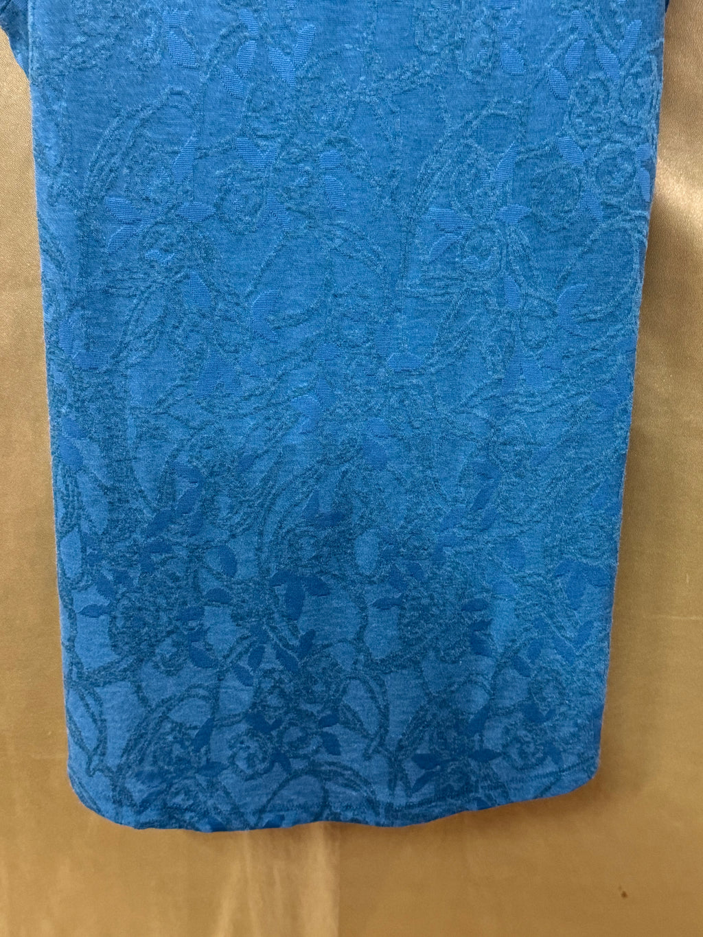 Simply Vera Vera Wang Floral Knit Tank Top Blue Medium