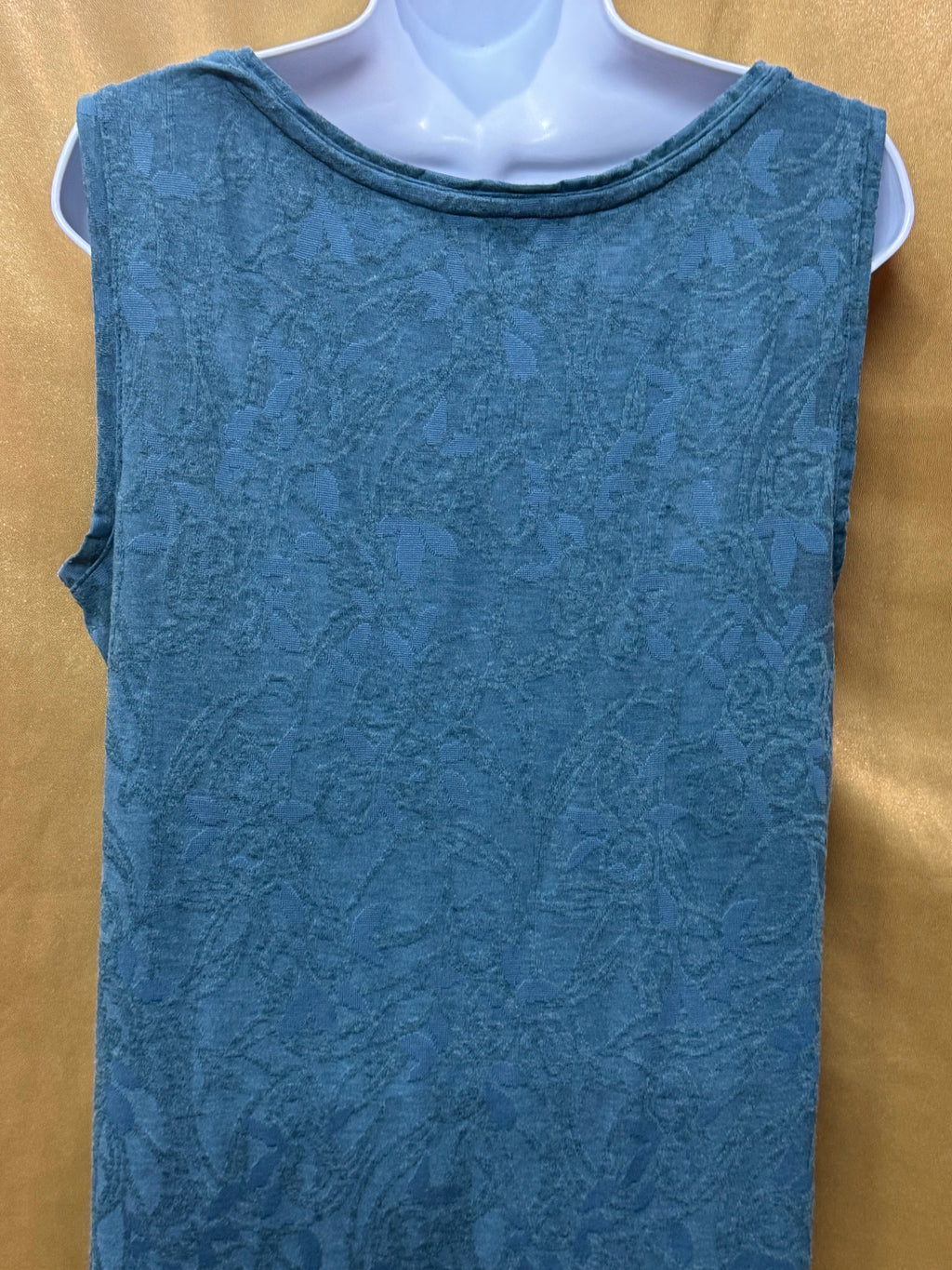 Simply Vera Vera Wang Floral Knit Tank Top Blue Medium