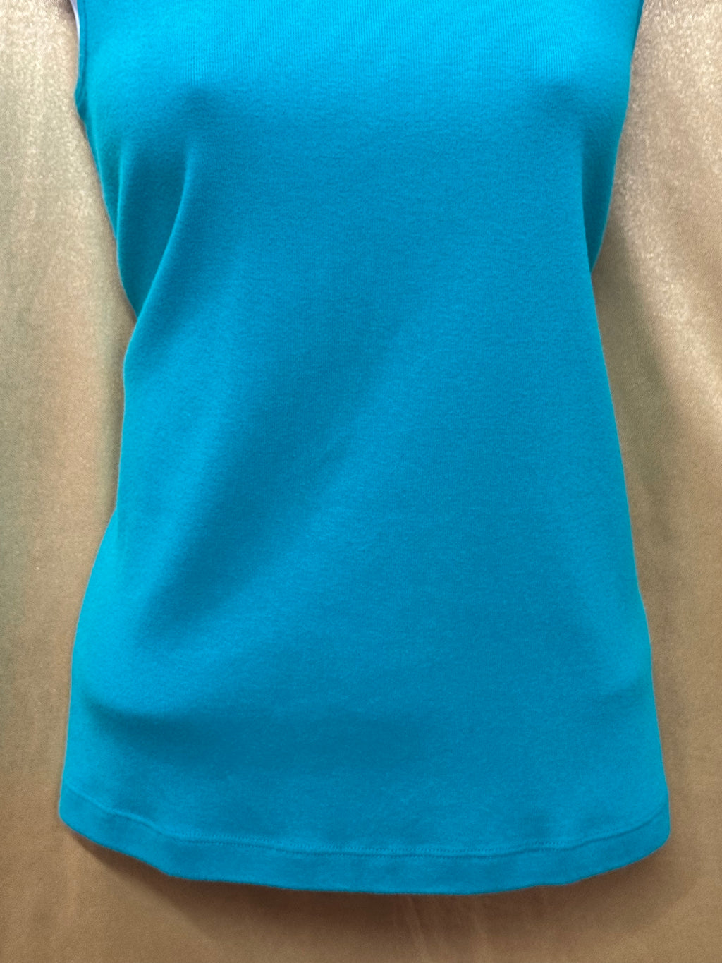 St. John's Bay Teal Scoop-Neck Tank Top | Size M 100% Cotton Made in Canada