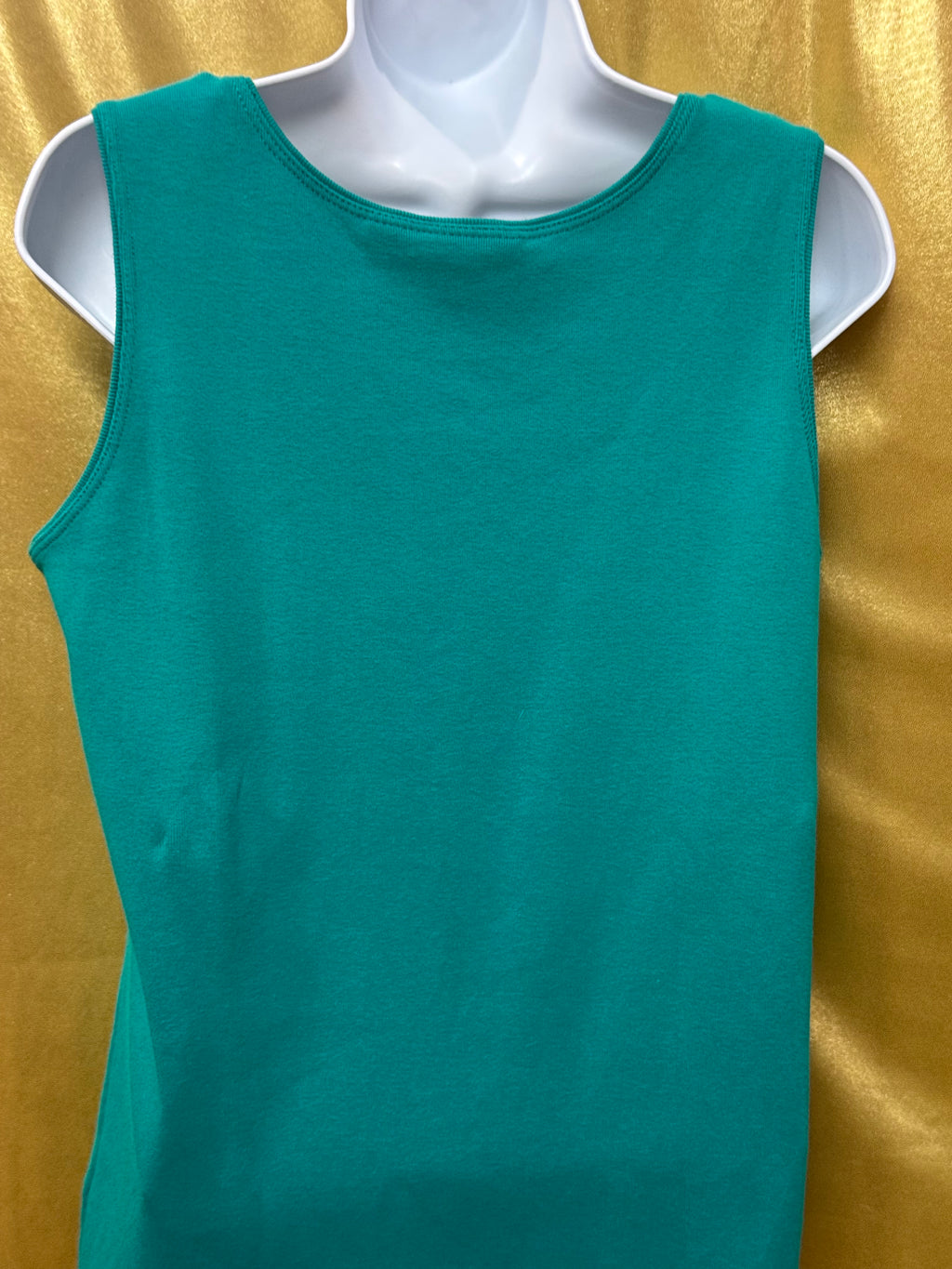 St. John's Bay Teal Scoop-Neck Tank Top | Size M 100% Cotton Made in Canada