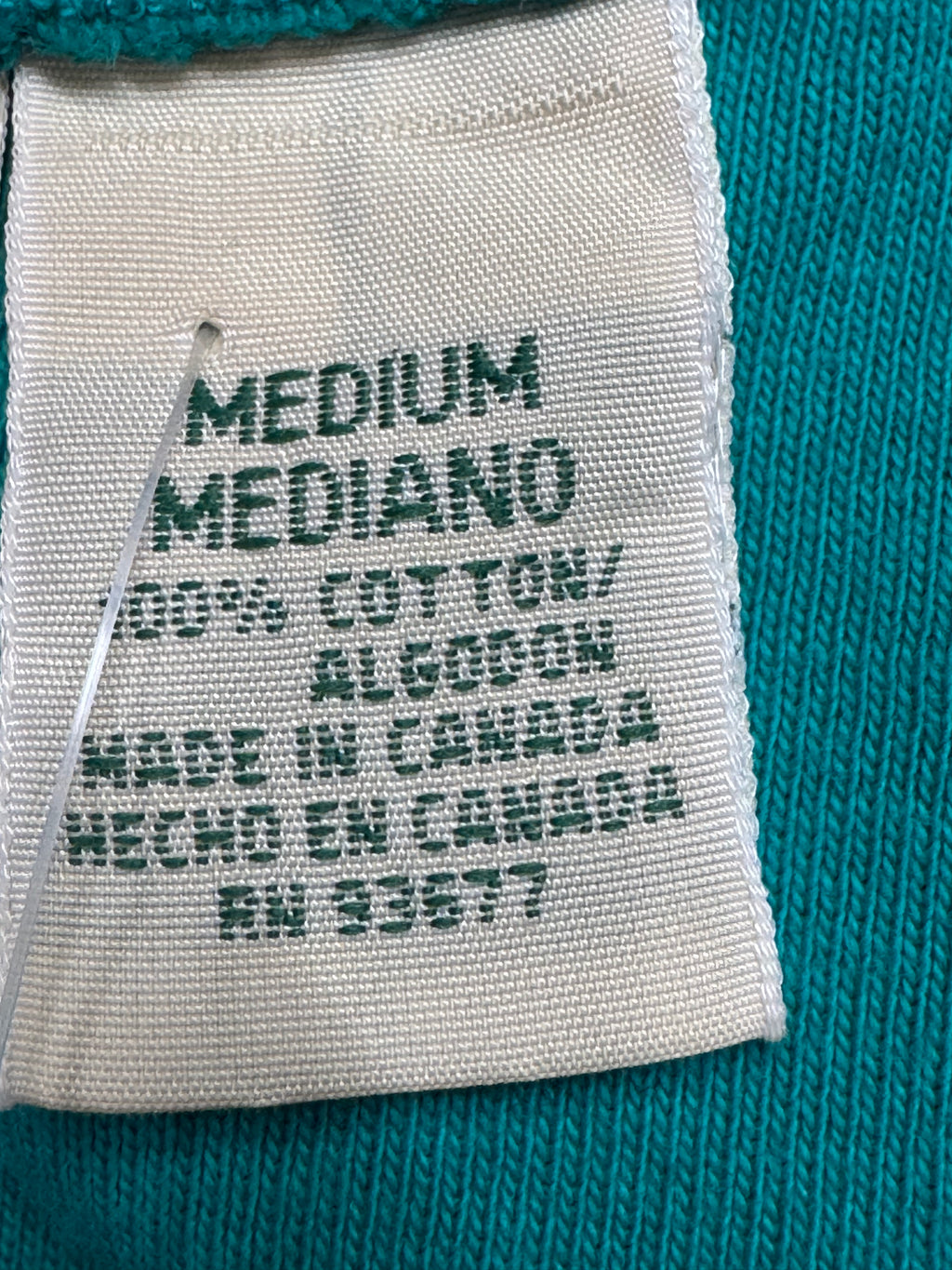 St. John's Bay Teal Scoop-Neck Tank Top | Size M 100% Cotton Made in Canada