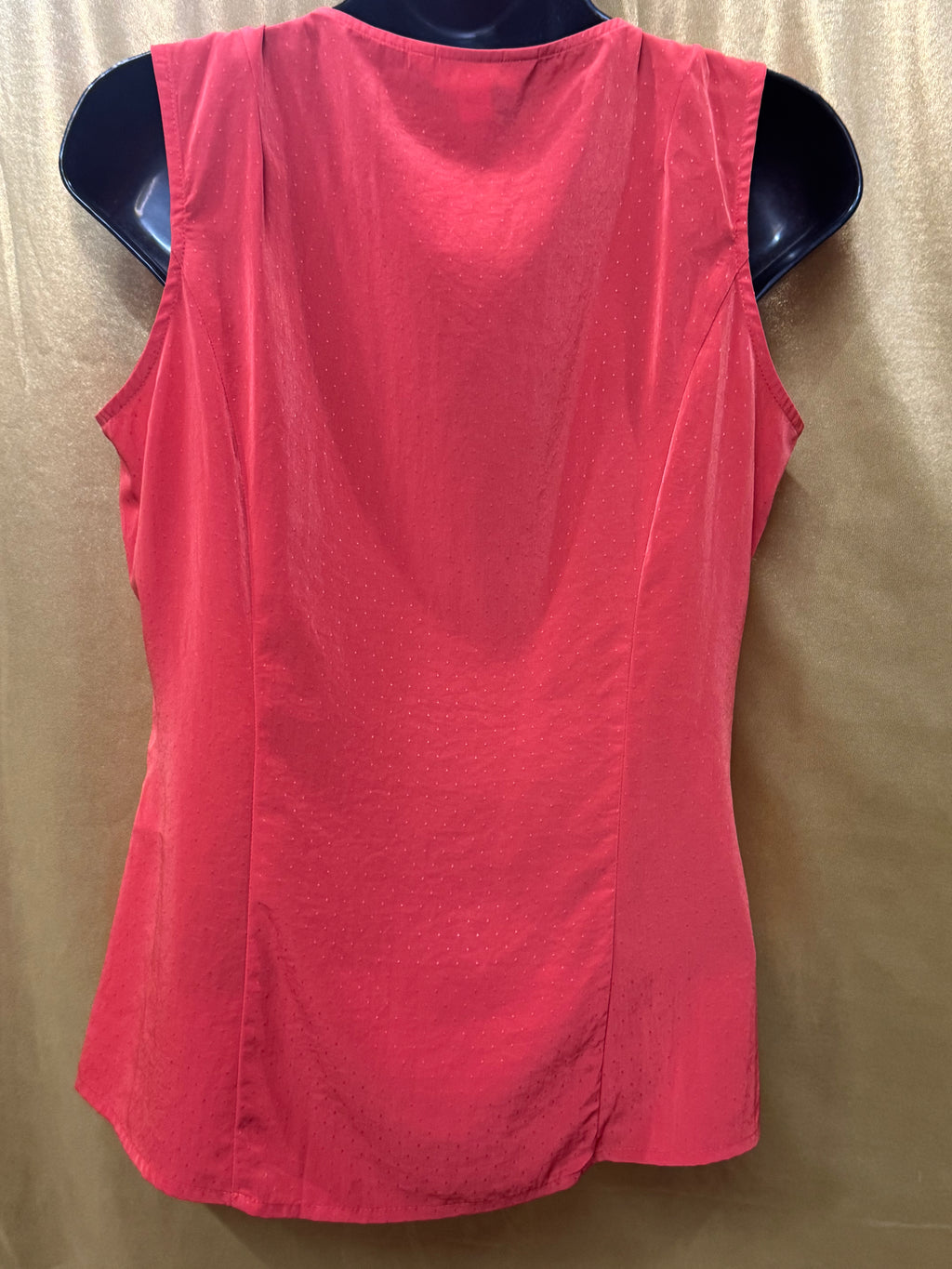 Banana Republic Coral Ruffle Sleeveless Blouse Top Small