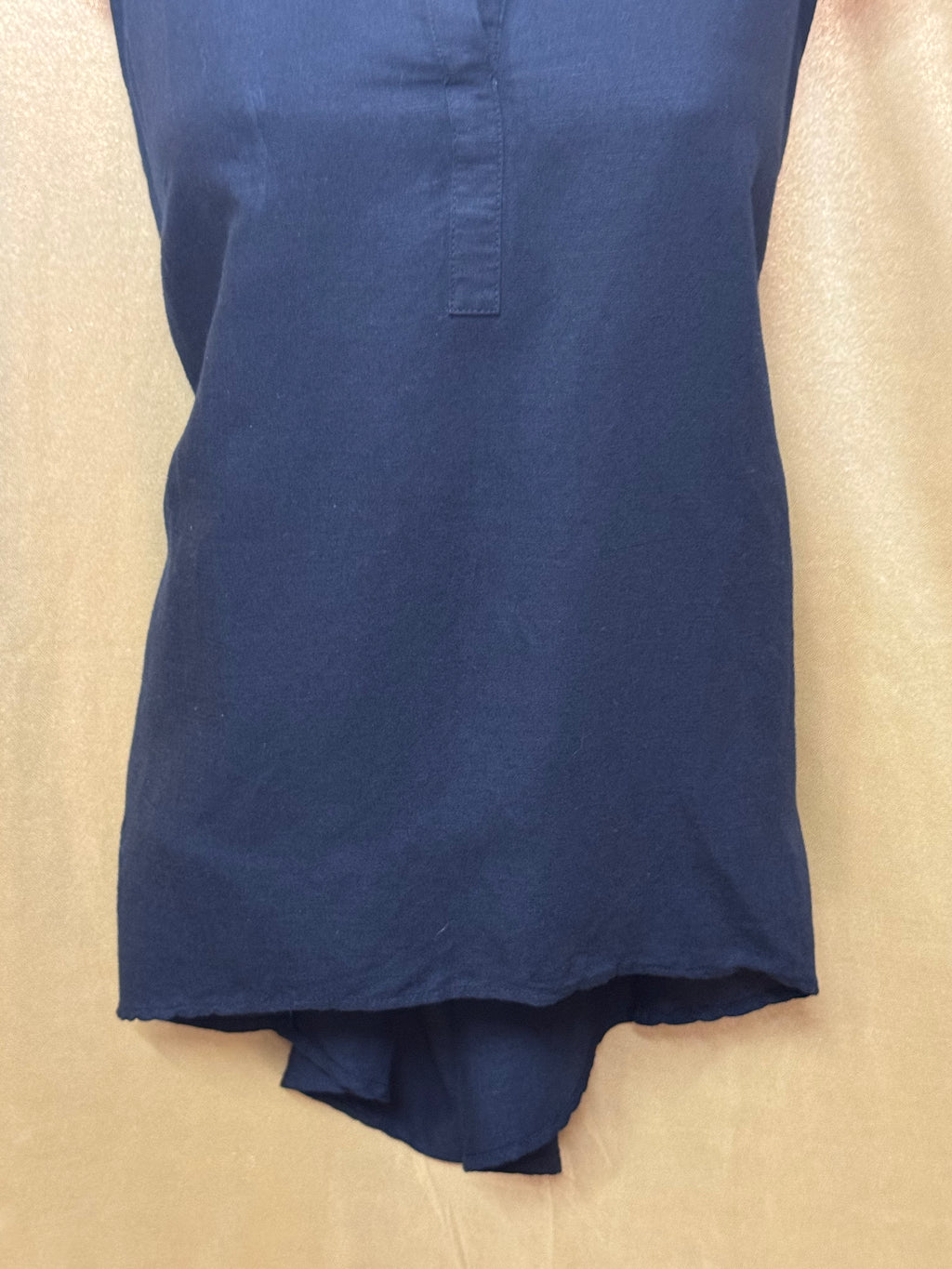 The Limited Black Linen Blend Sleeveless Tunic Top, Size Small