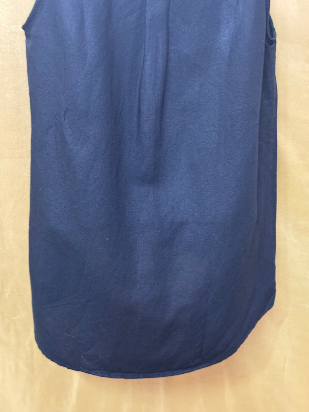 The Limited Black Linen Blend Sleeveless Tunic Top, Size Small