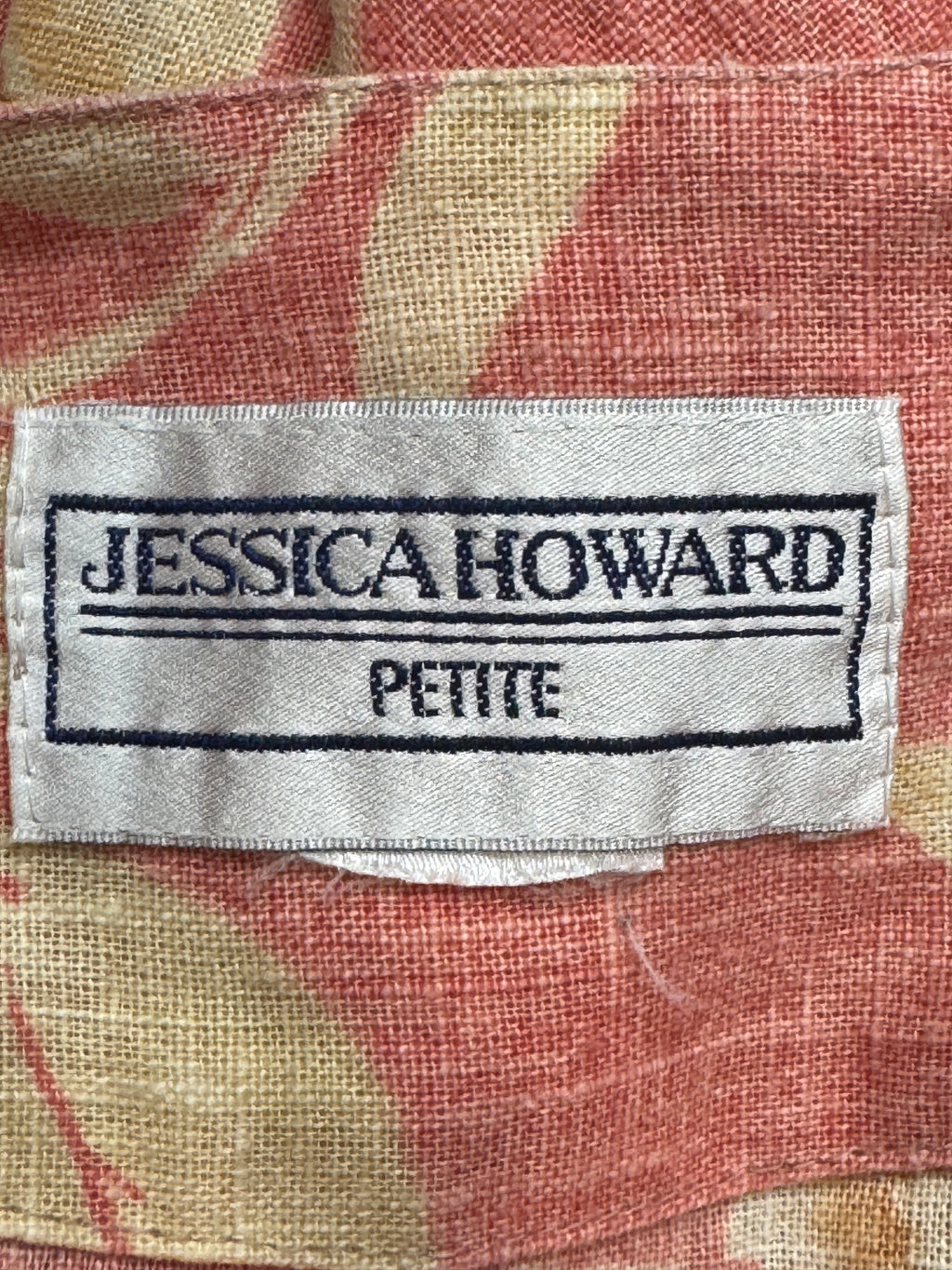 Vintage Jessica Howard 100% Linen Hawaiian Floral Maxi Dress - Large Petite