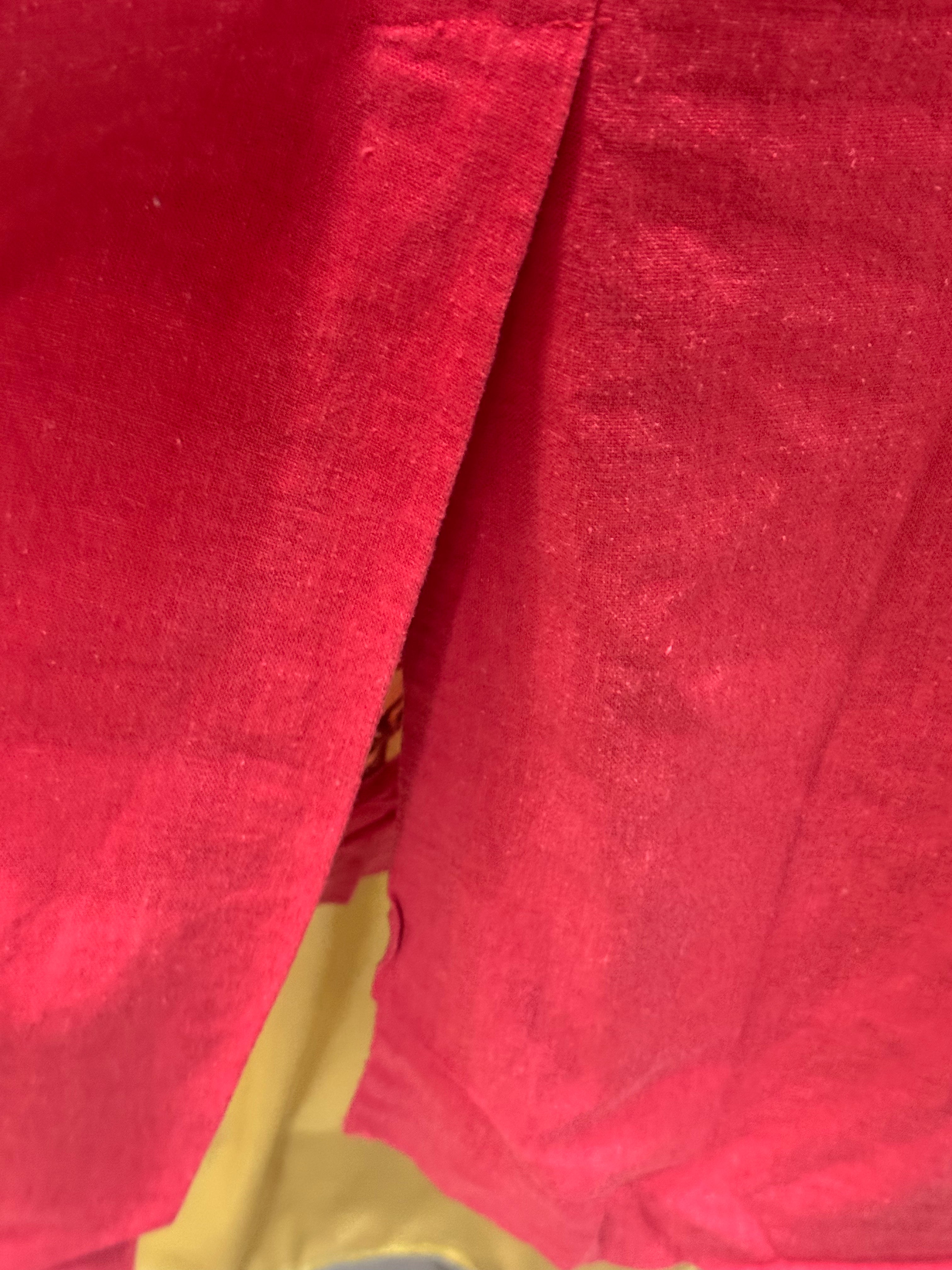 Vintage I.S.C. Linen Blend Maxi Dress & Jacket Set Size L Coral Pink Embroidered Boho