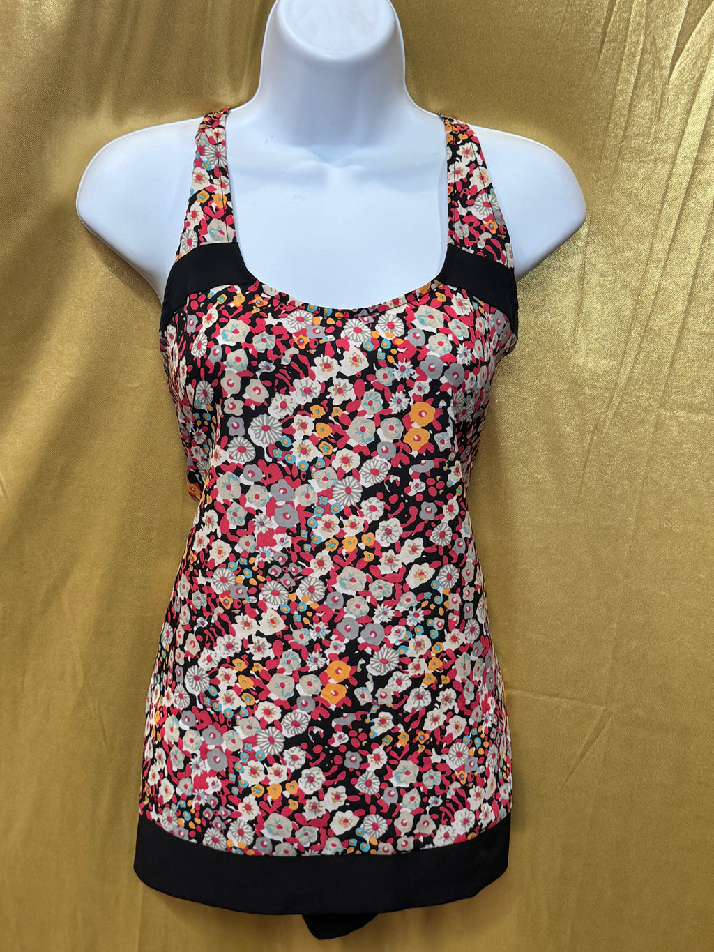 BCBGeneration Floral Racerback Tank Top - Size S