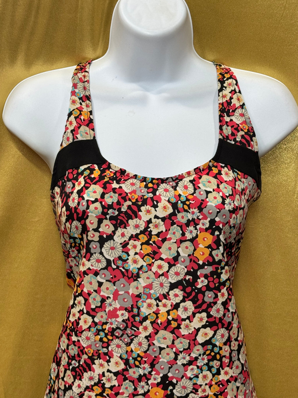 BCBGeneration Floral Racerback Tank Top - Size S