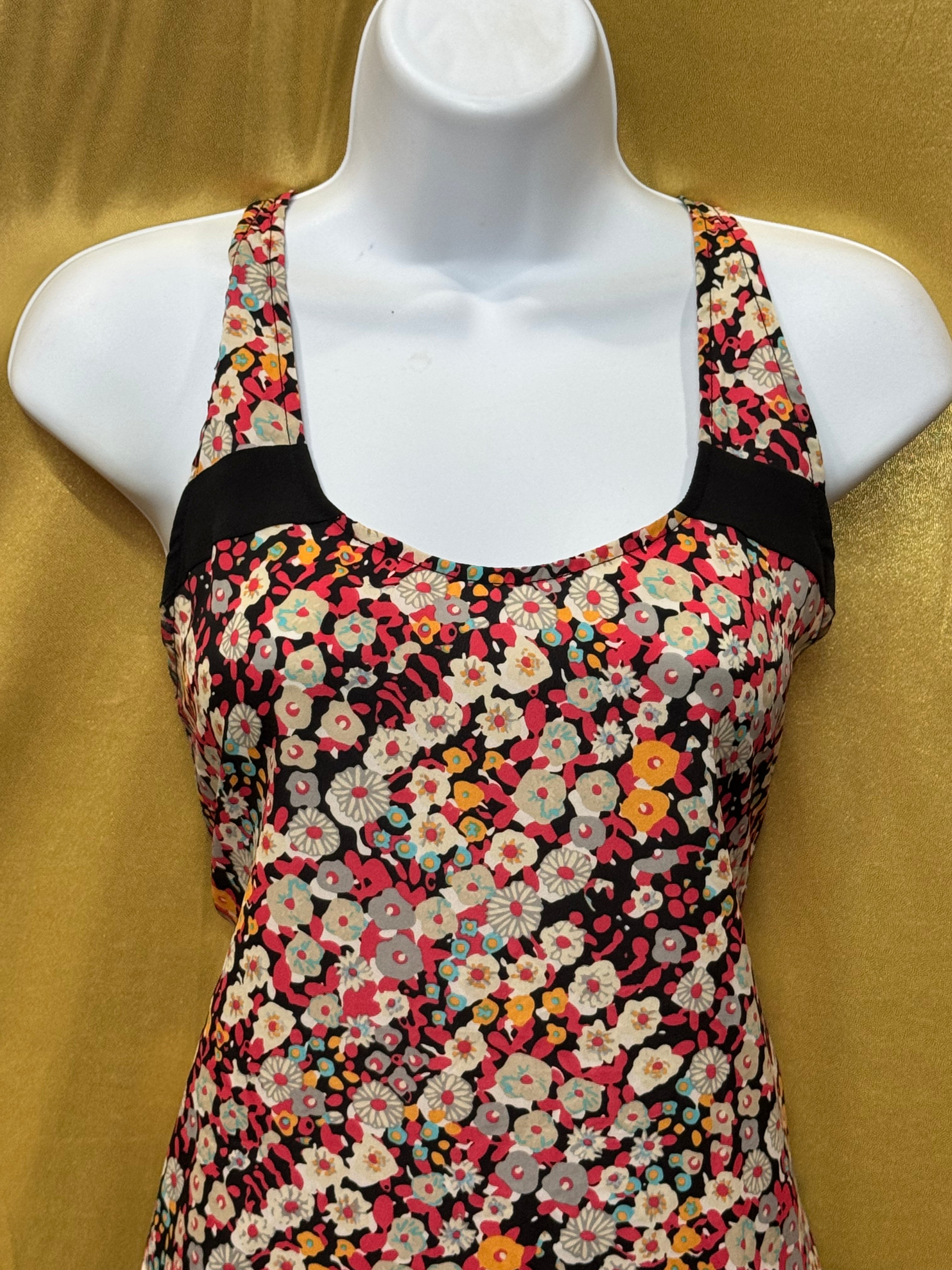 BCBGeneration Floral Racerback Tank Top - Size S