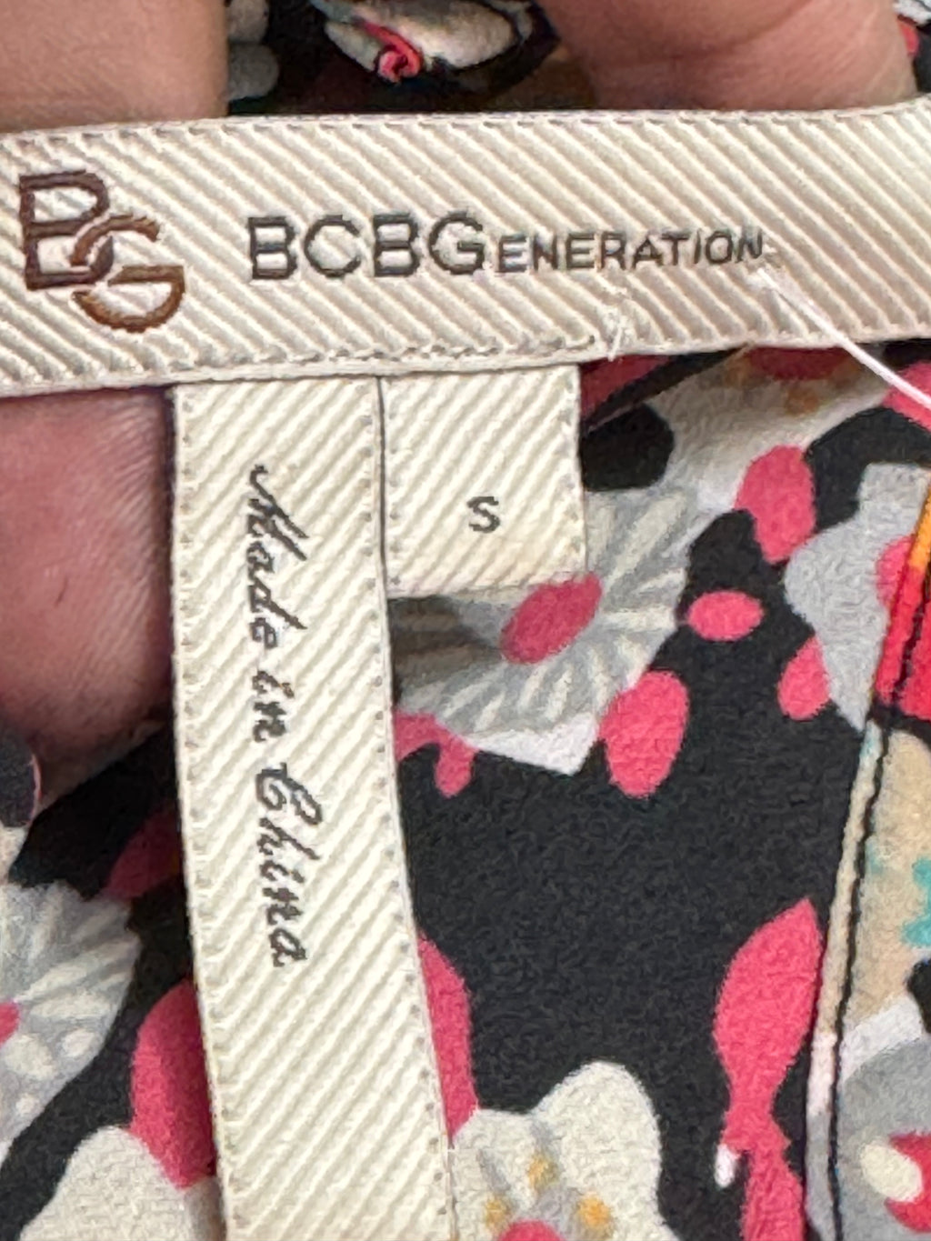 BCBGeneration Floral Racerback Tank Top - Size S