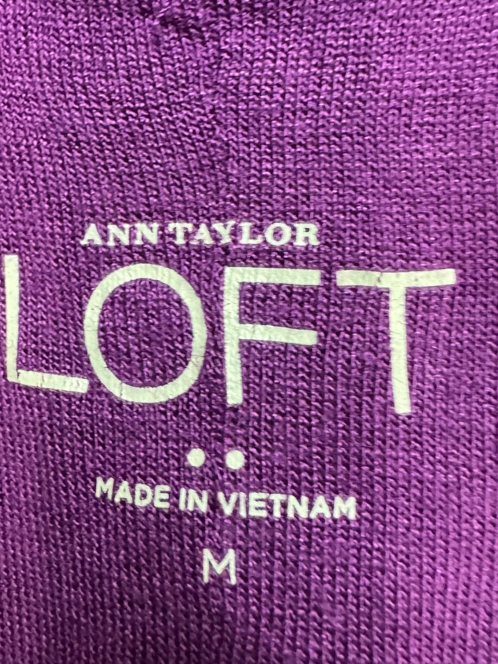 LOFT Purple Floral Lace Peplum Tank Top | Size Medium