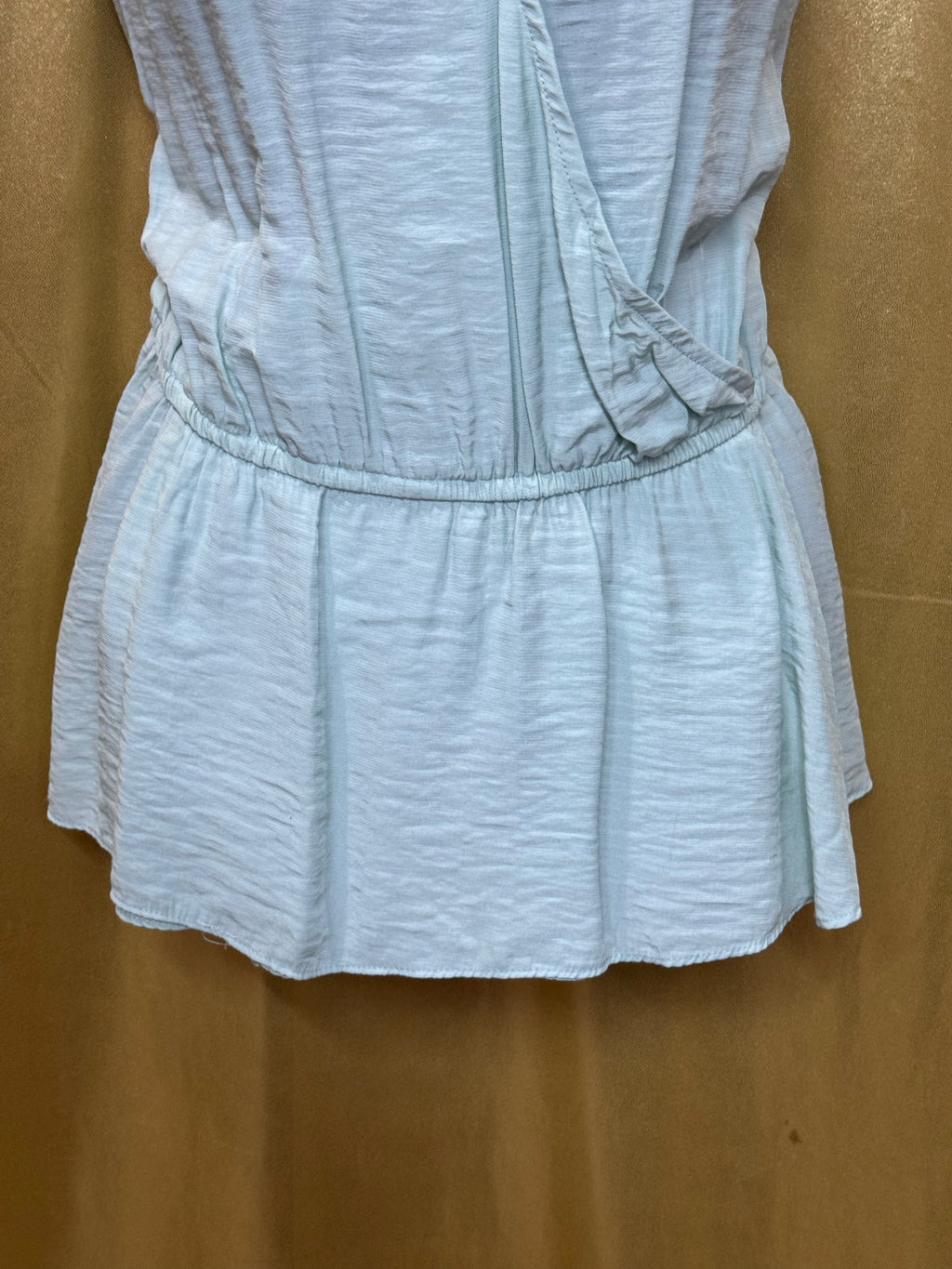 14th & Union Mint Green Sleeveless Surplice Peplum Blouse - Size M