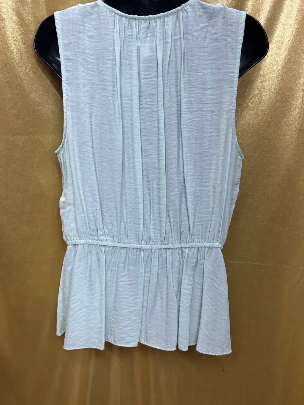 14th & Union Mint Green Sleeveless Surplice Peplum Blouse - Size M