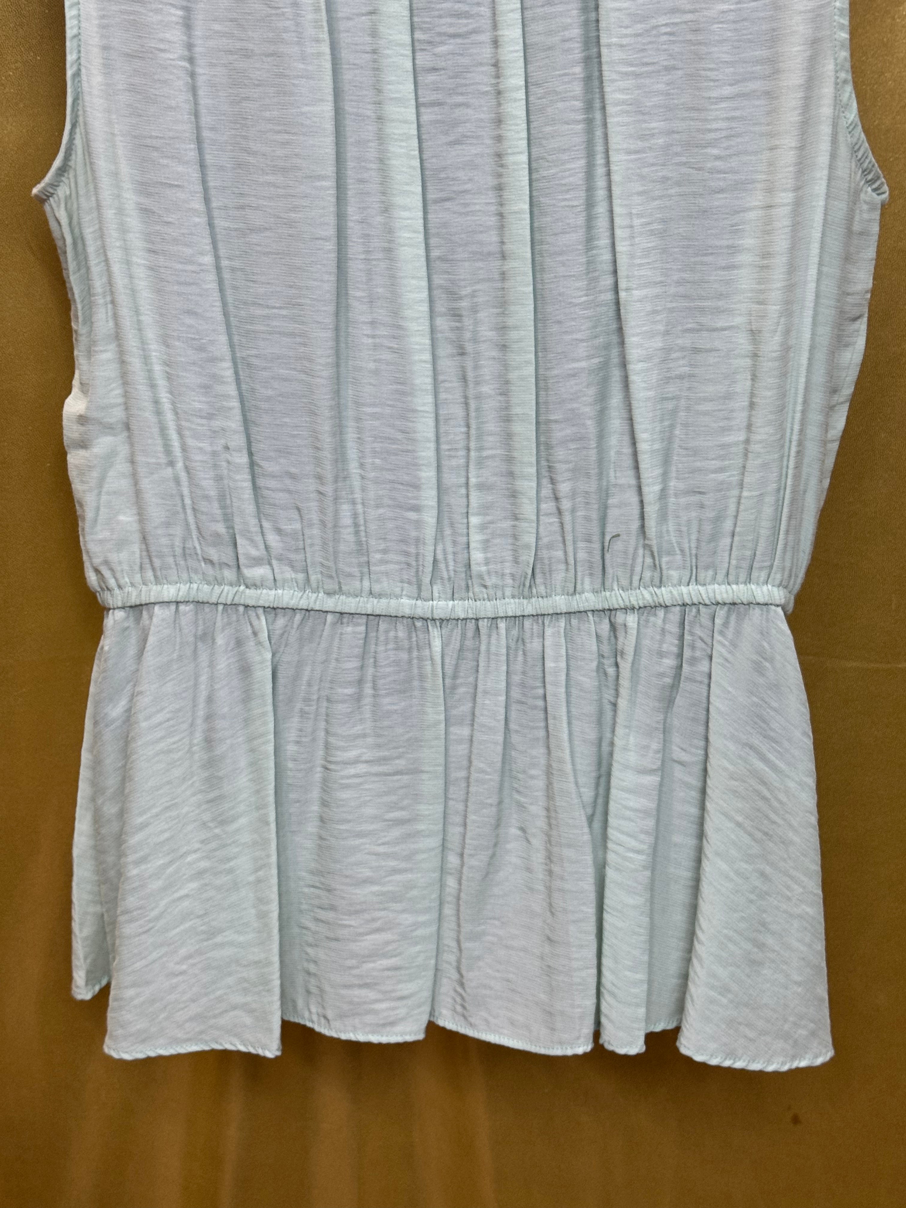 14th & Union Mint Green Sleeveless Surplice Peplum Blouse - Size M