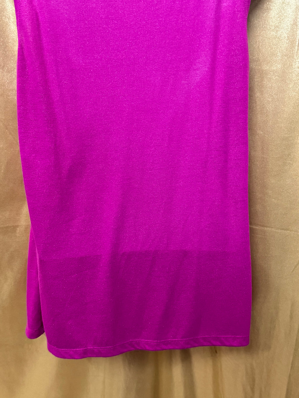 Cable & Gauge Magenta Pink Shimmer Cowl Neck Sleeveless Top - Size M