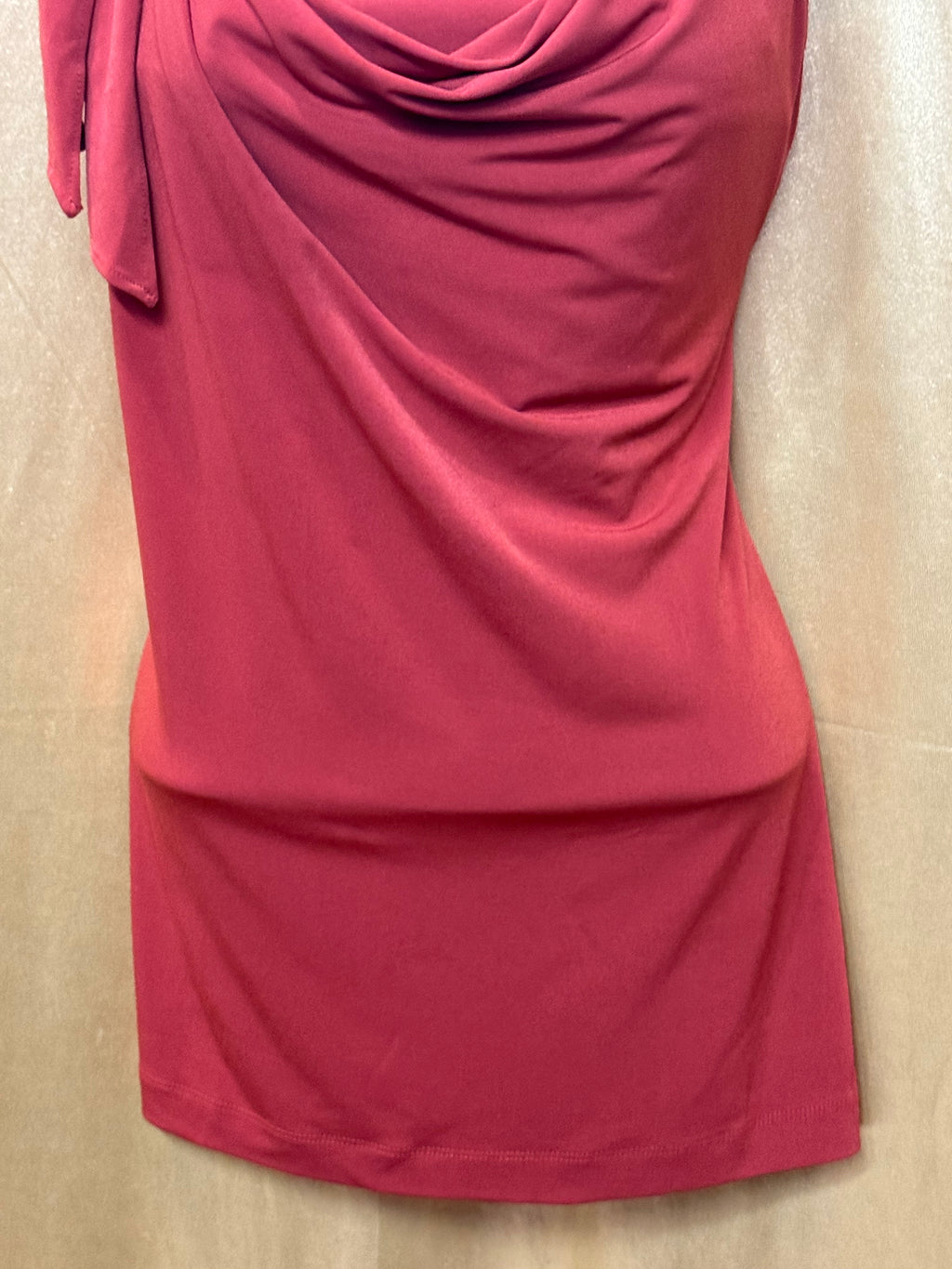 Simply Vera Vera Wang Rust Red Cowl Neck Sleeveless Top - Size M