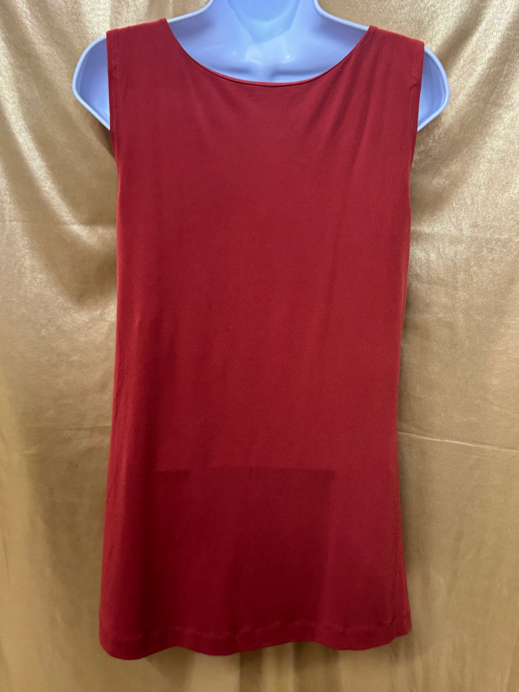 Simply Vera Vera Wang Rust Red Cowl Neck Sleeveless Top - Size M