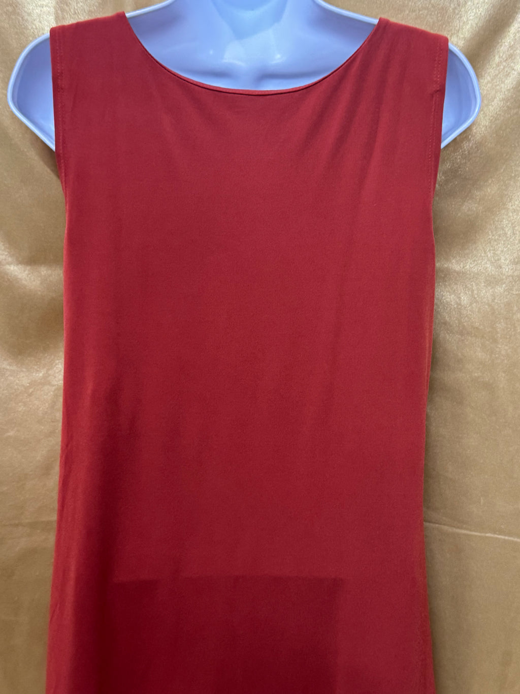 Simply Vera Vera Wang Rust Red Cowl Neck Sleeveless Top - Size M