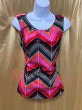 Banana Republic Vibrant Chevron Sleeveless Blouse PM