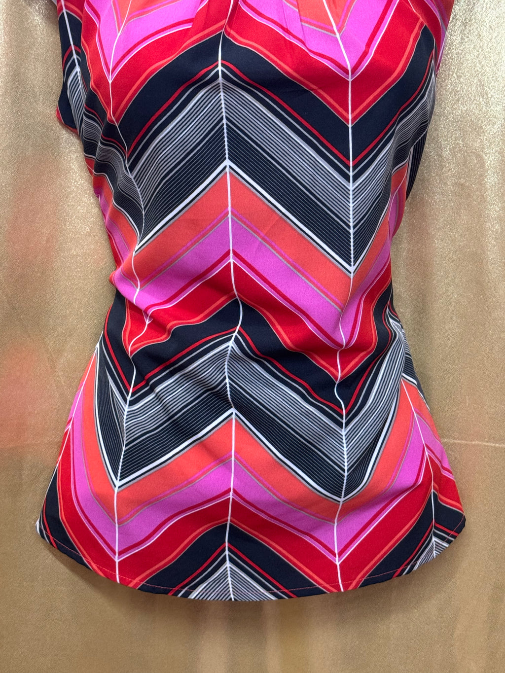 Banana Republic Vibrant Chevron Sleeveless Blouse PM