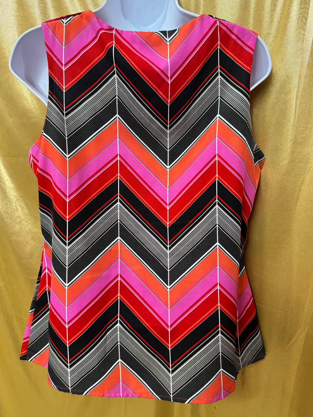 Banana Republic Vibrant Chevron Sleeveless Blouse PM