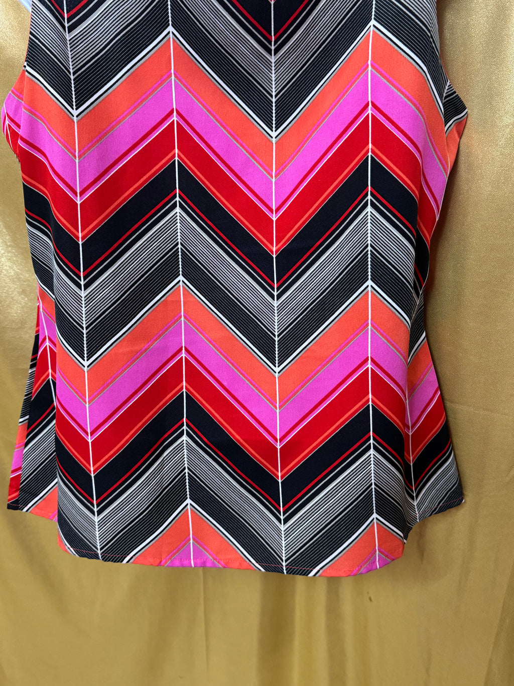 Banana Republic Vibrant Chevron Sleeveless Blouse PM