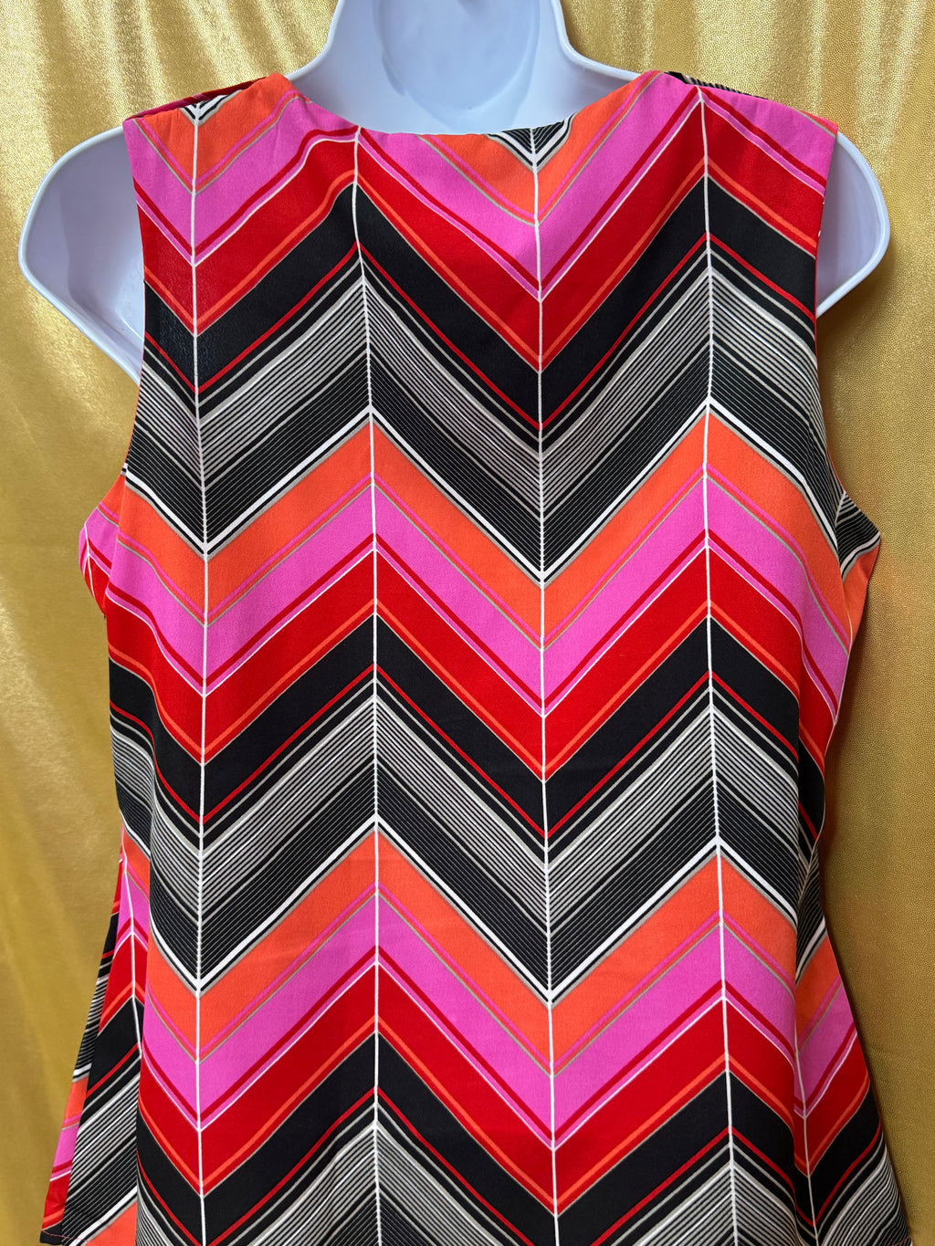 Banana Republic Vibrant Chevron Sleeveless Blouse PM