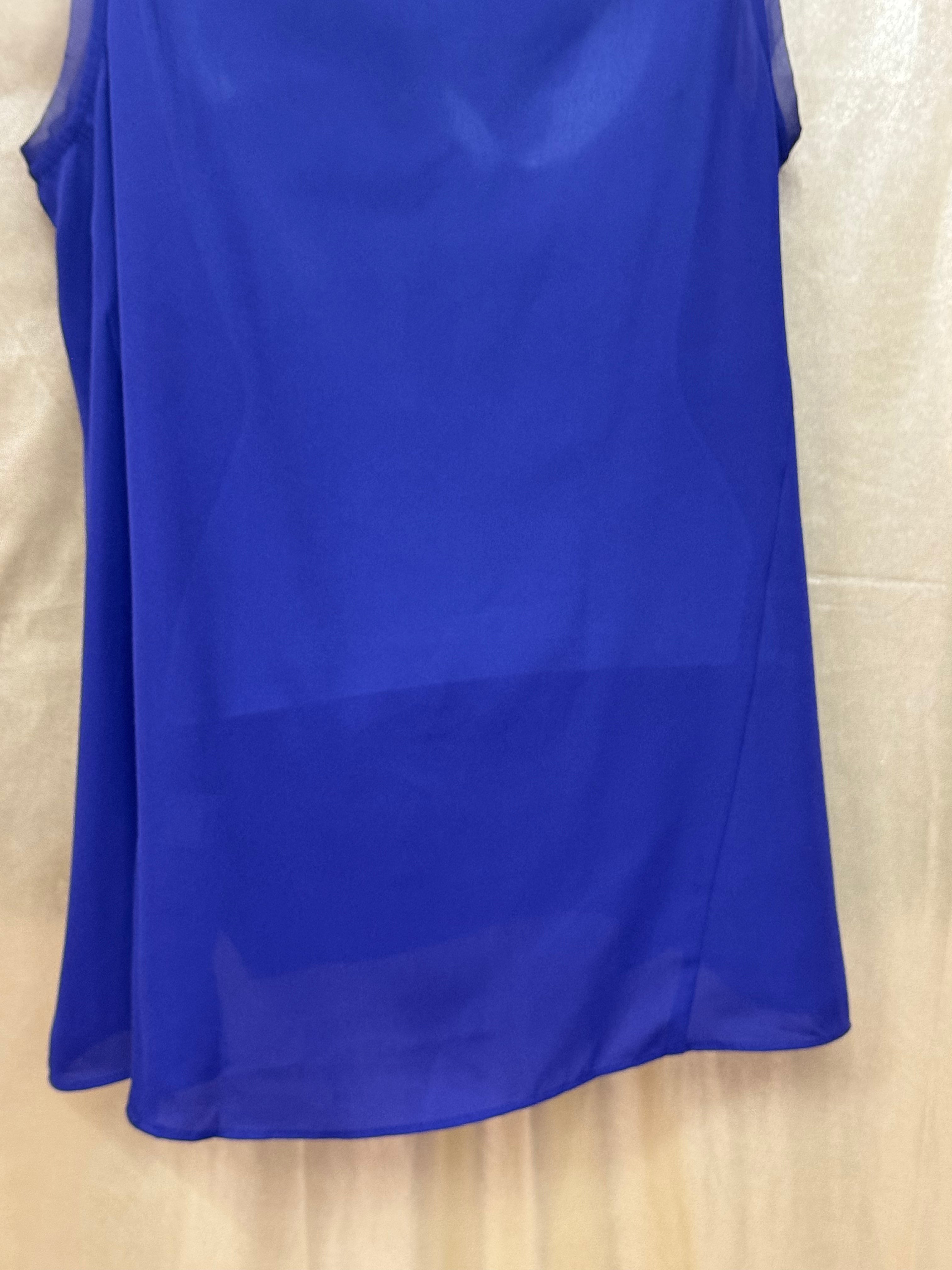 Simply Vera Vera Wang Purple Beaded Scoop Neck Tank Top, Size M