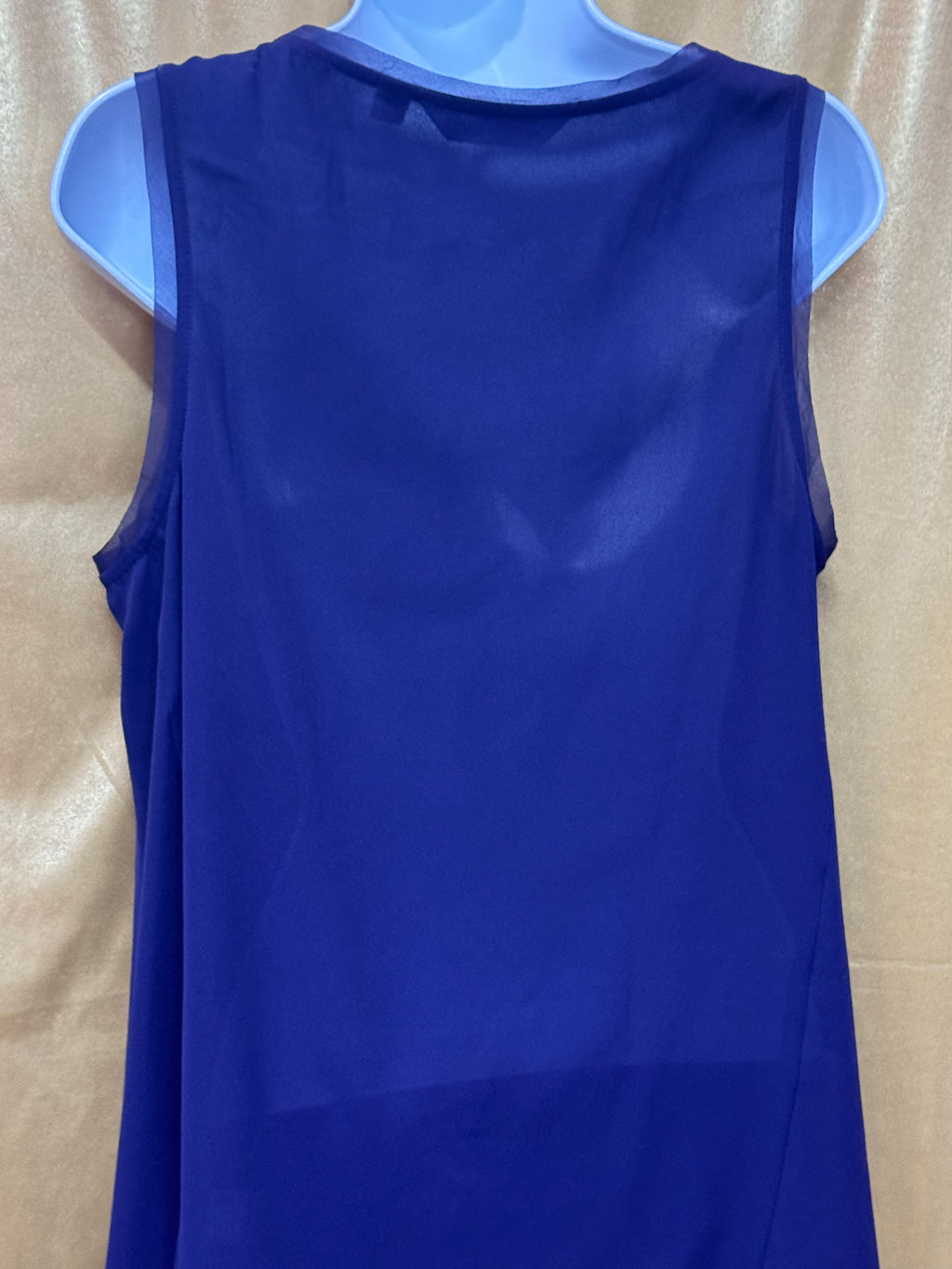 Simply Vera Vera Wang Purple Beaded Scoop Neck Tank Top, Size M