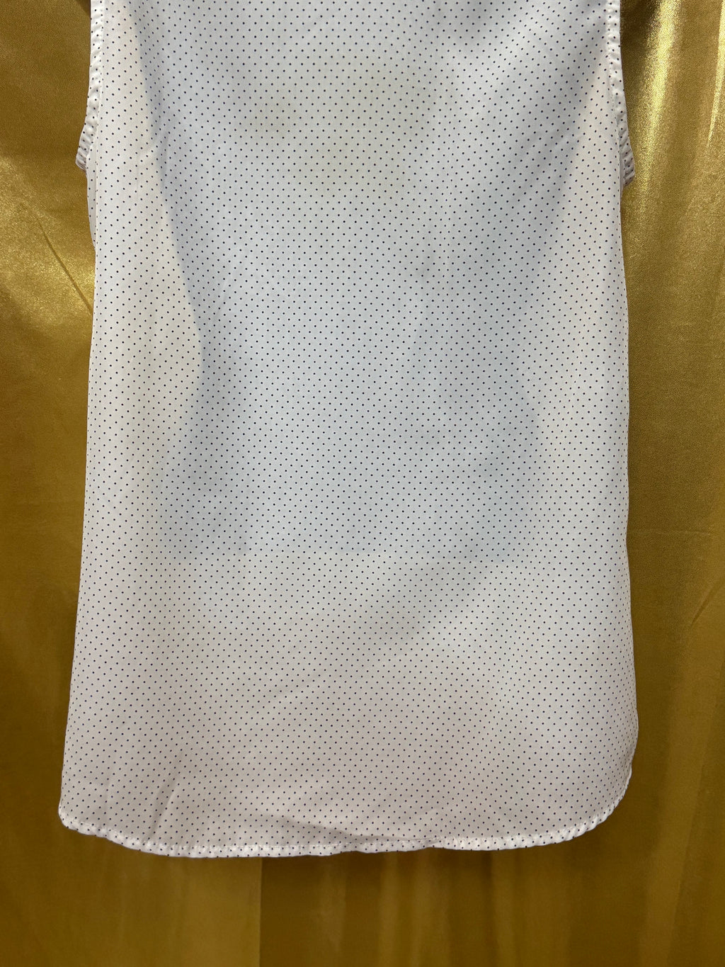 Timing Polka Dot Sleeveless Button Down Blouse Size M White Black