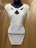 New Direction Yellow Side-Gathered Cutout Blouse - Size Medium