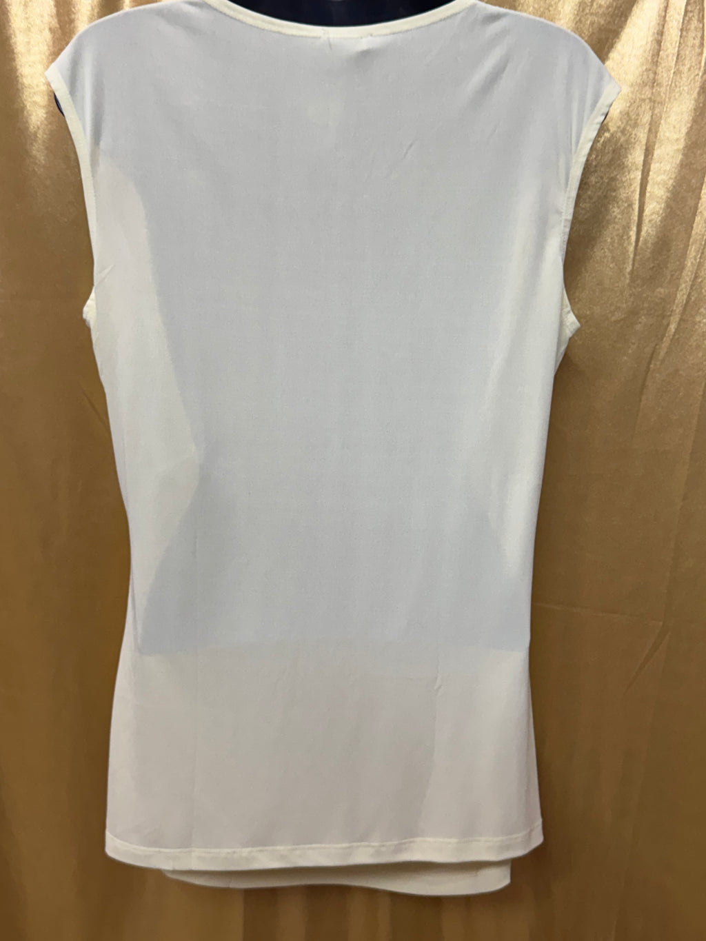 New Direction Yellow Side-Gathered Cutout Blouse - Size Medium