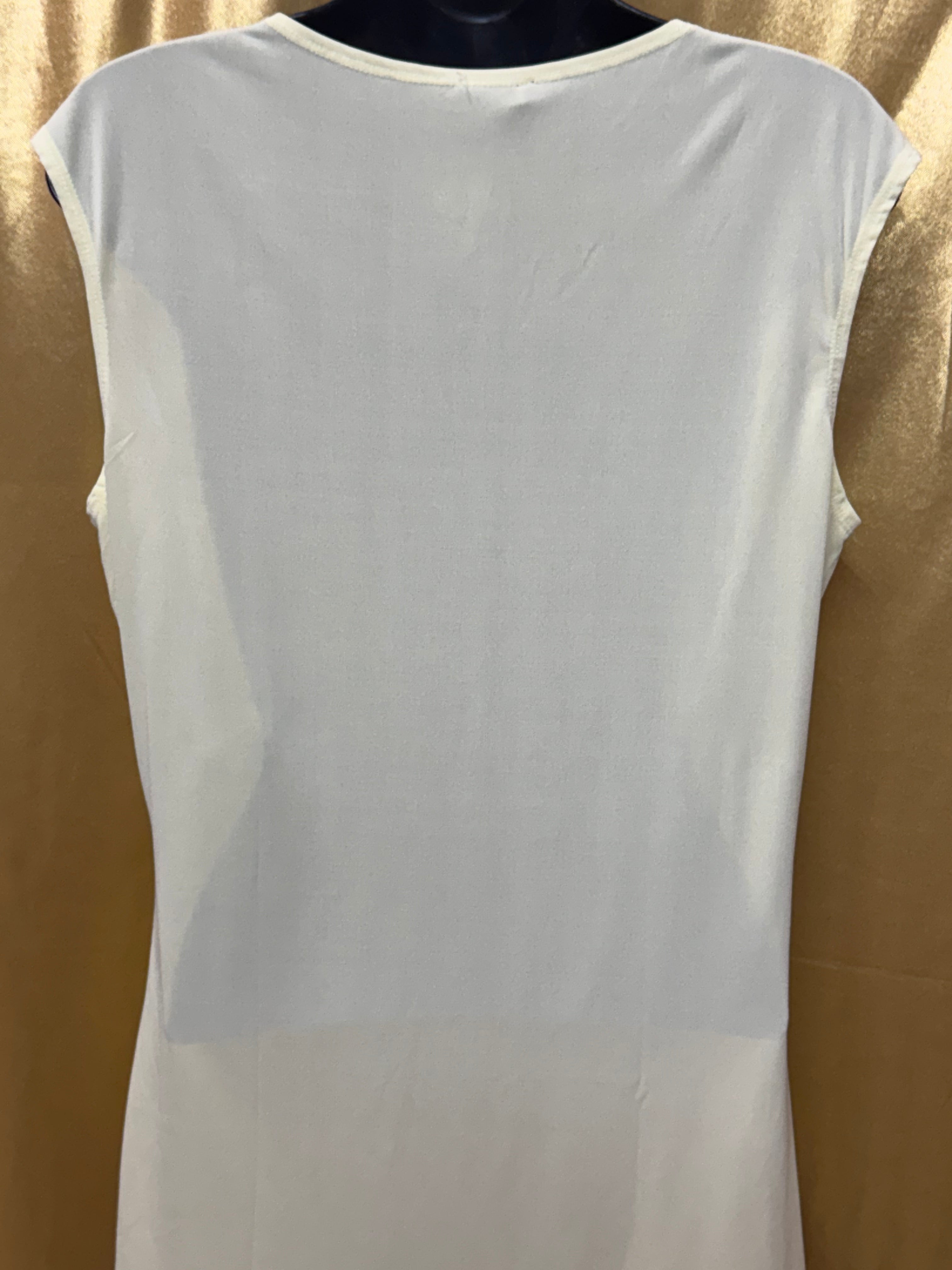 New Direction Yellow Side-Gathered Cutout Blouse - Size Medium