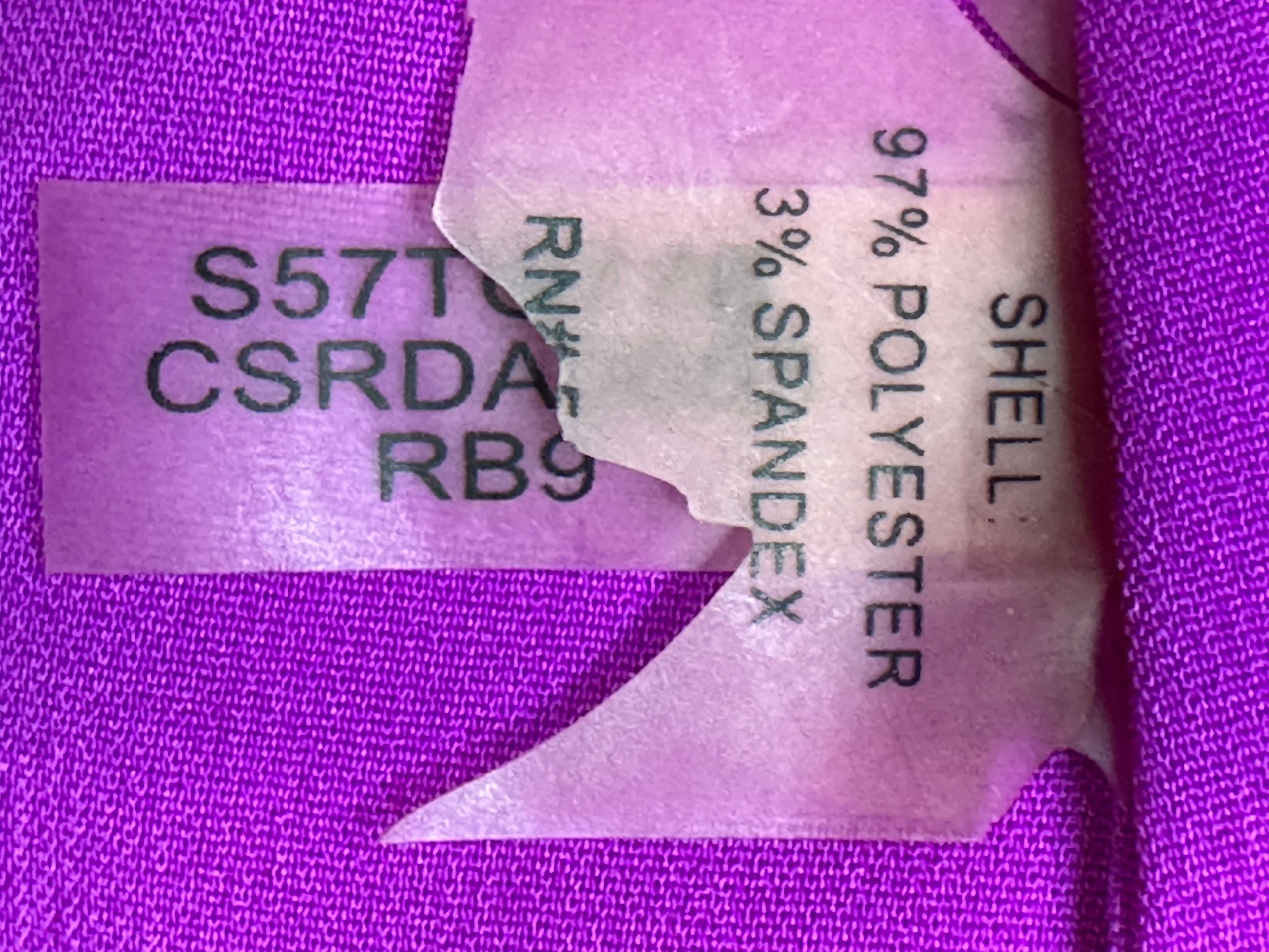 Calvin Klein Medium Purple Sleeveless V-Neck Blouse with Black Trim