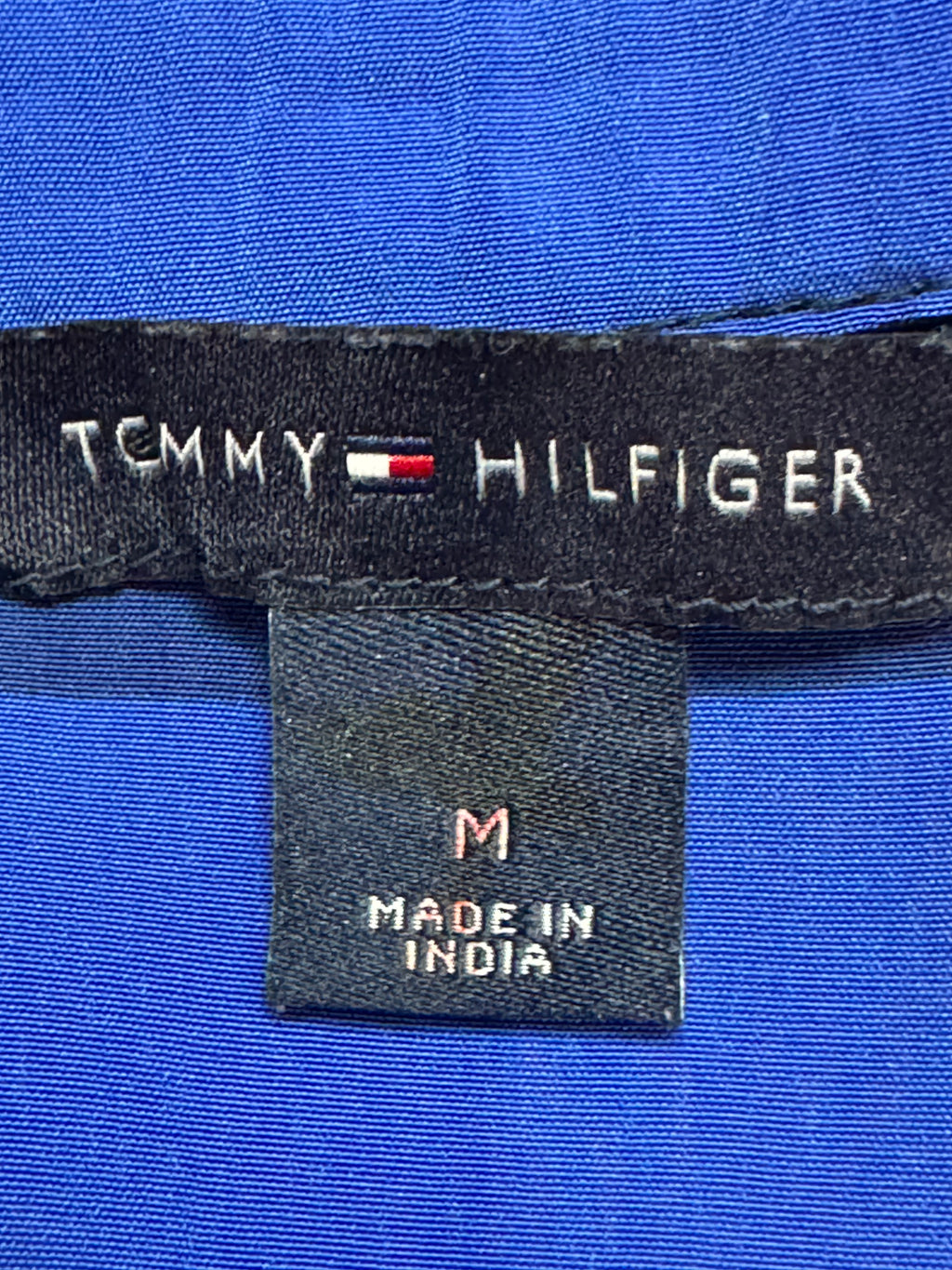Tommy Hilfiger Blue Striped Sleeveless V-Neck Blouse – Size M