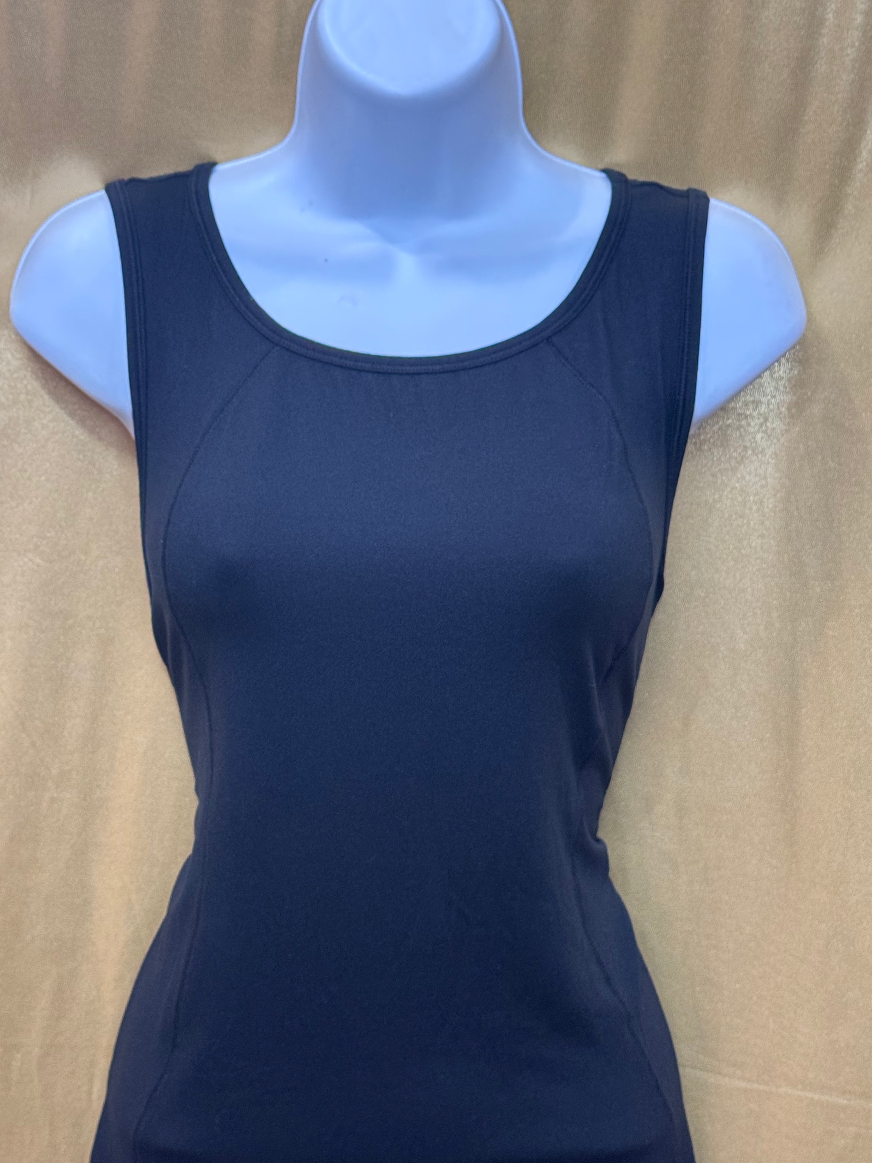 Yoga Licious Black Athletic Scoop Neck Tank Top Size Medium