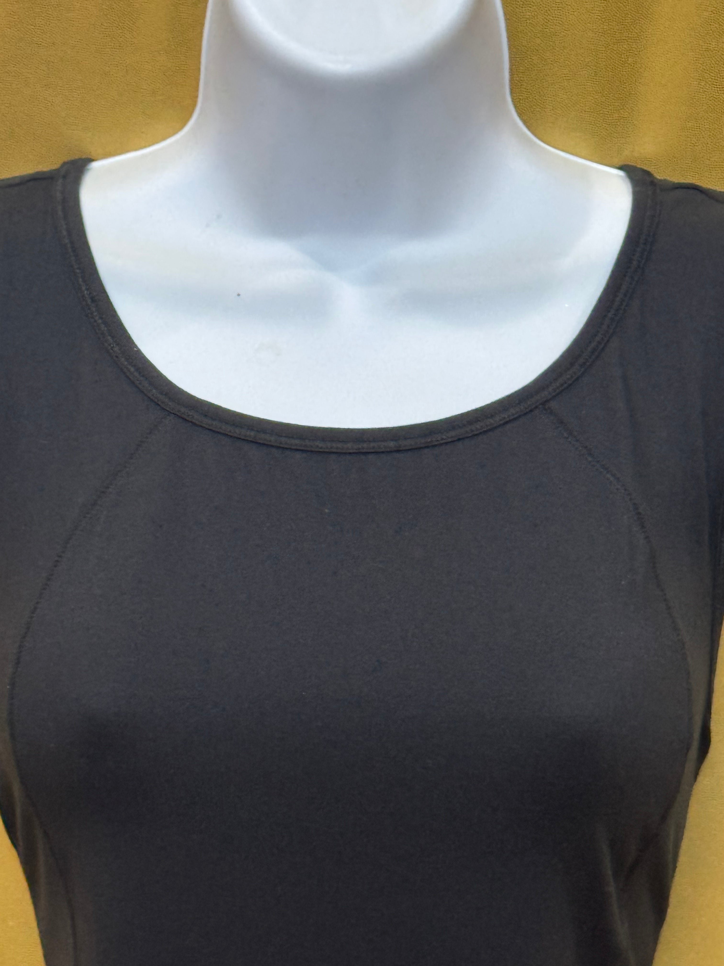 Yoga Licious Black Athletic Scoop Neck Tank Top Size Medium