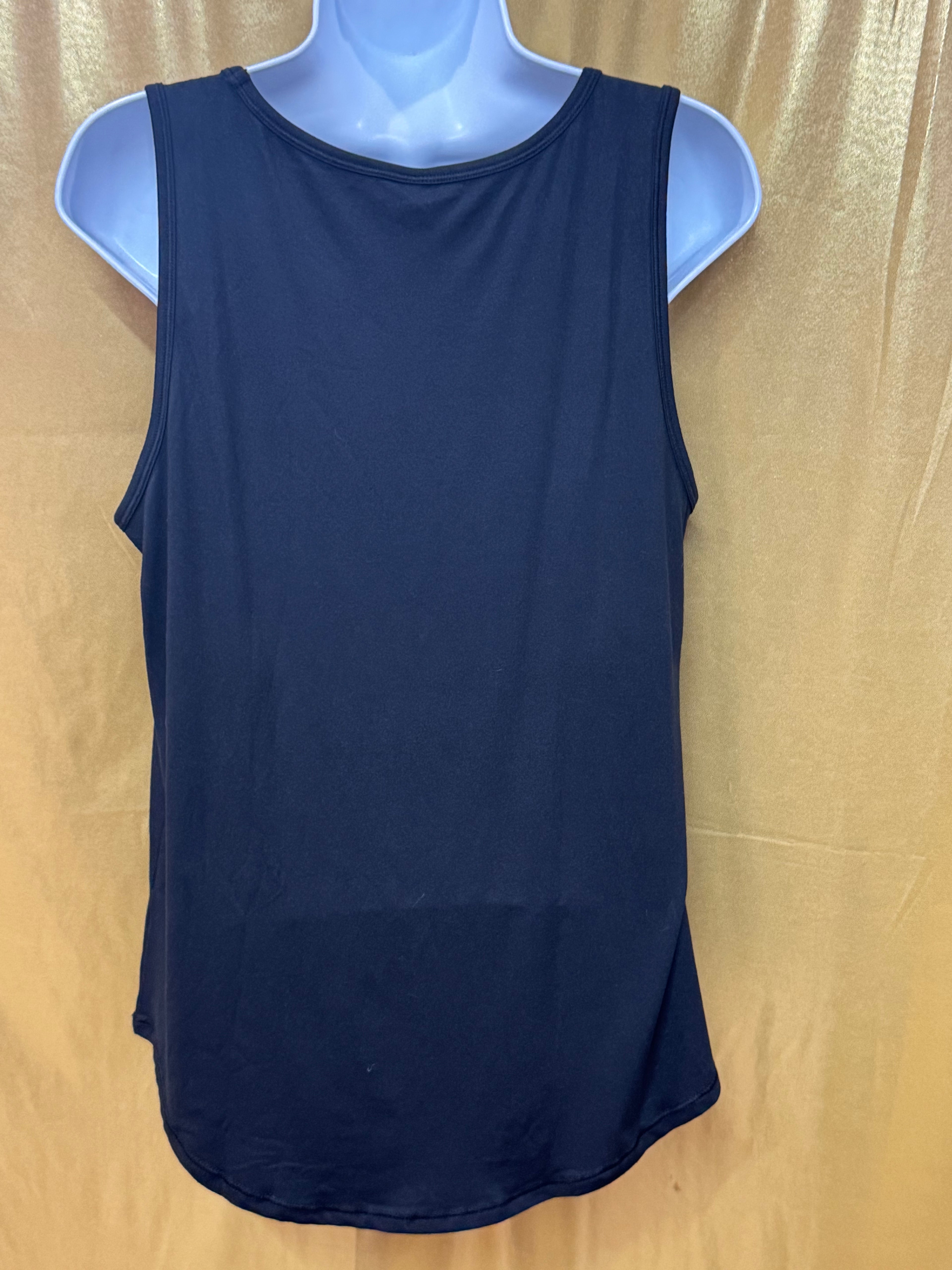 Yoga Licious Black Athletic Scoop Neck Tank Top Size Medium