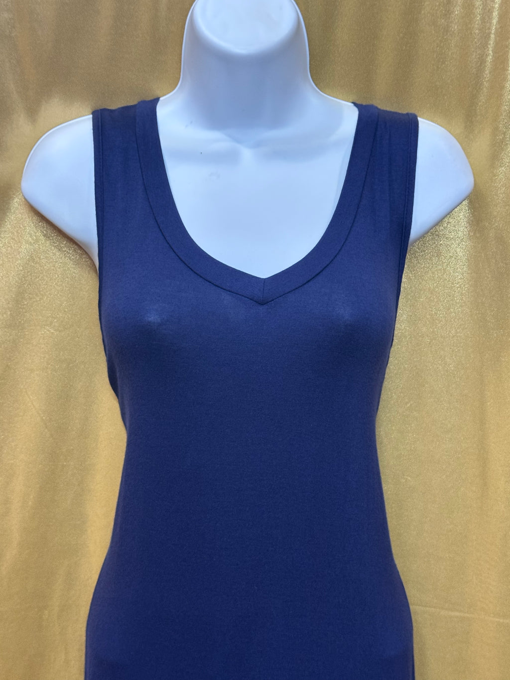 ANDREE by Unit Navy Blue V-Neck Tunic Top - Size M ✨