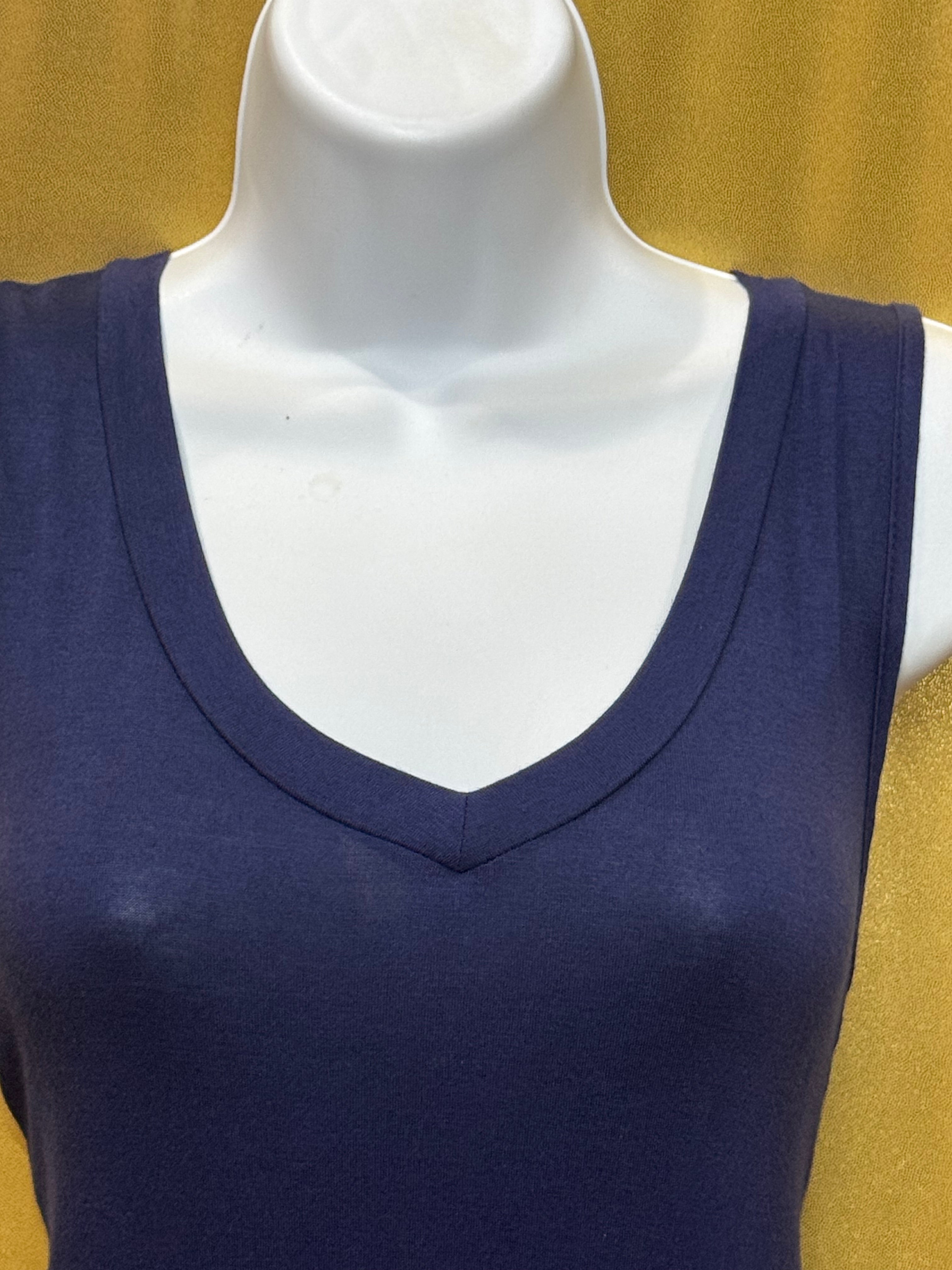 ANDREE by Unit Navy Blue V-Neck Tunic Top - Size M ✨