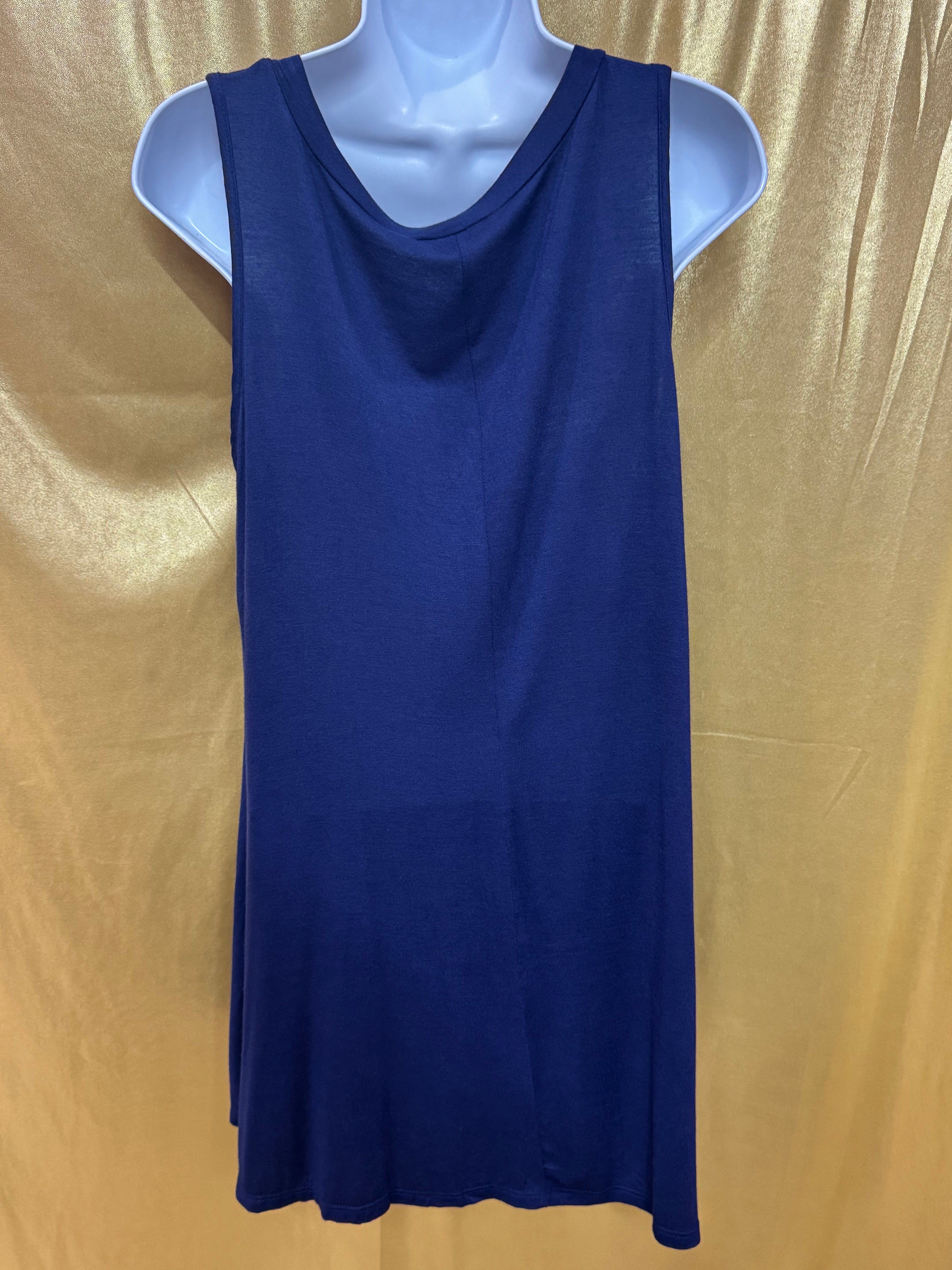 ANDREE by Unit Navy Blue V-Neck Tunic Top - Size M ✨