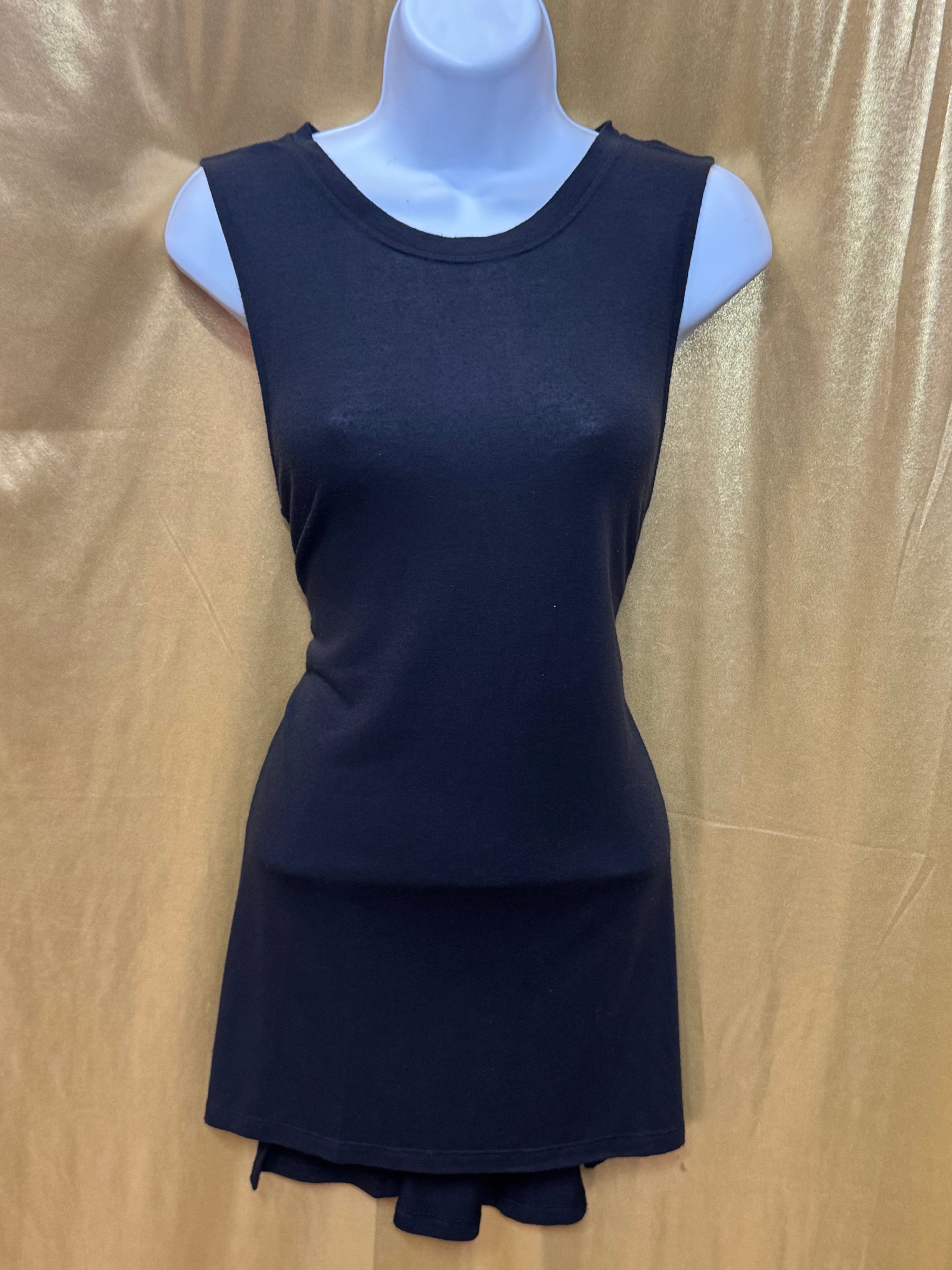 Athleta Black Sleeveless Side-Slit Tunic Top - Size Medium