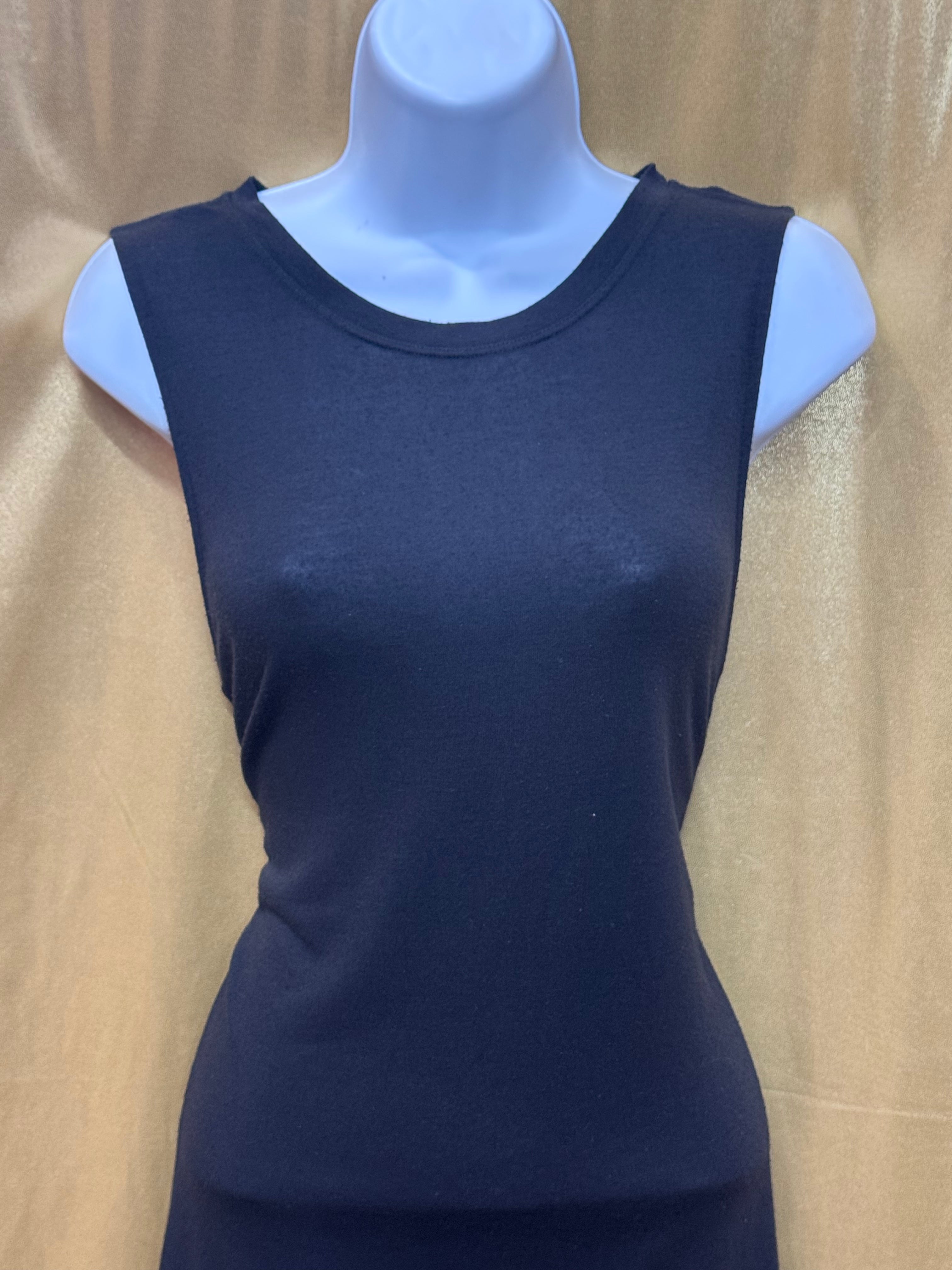 Athleta Black Sleeveless Side-Slit Tunic Top - Size Medium