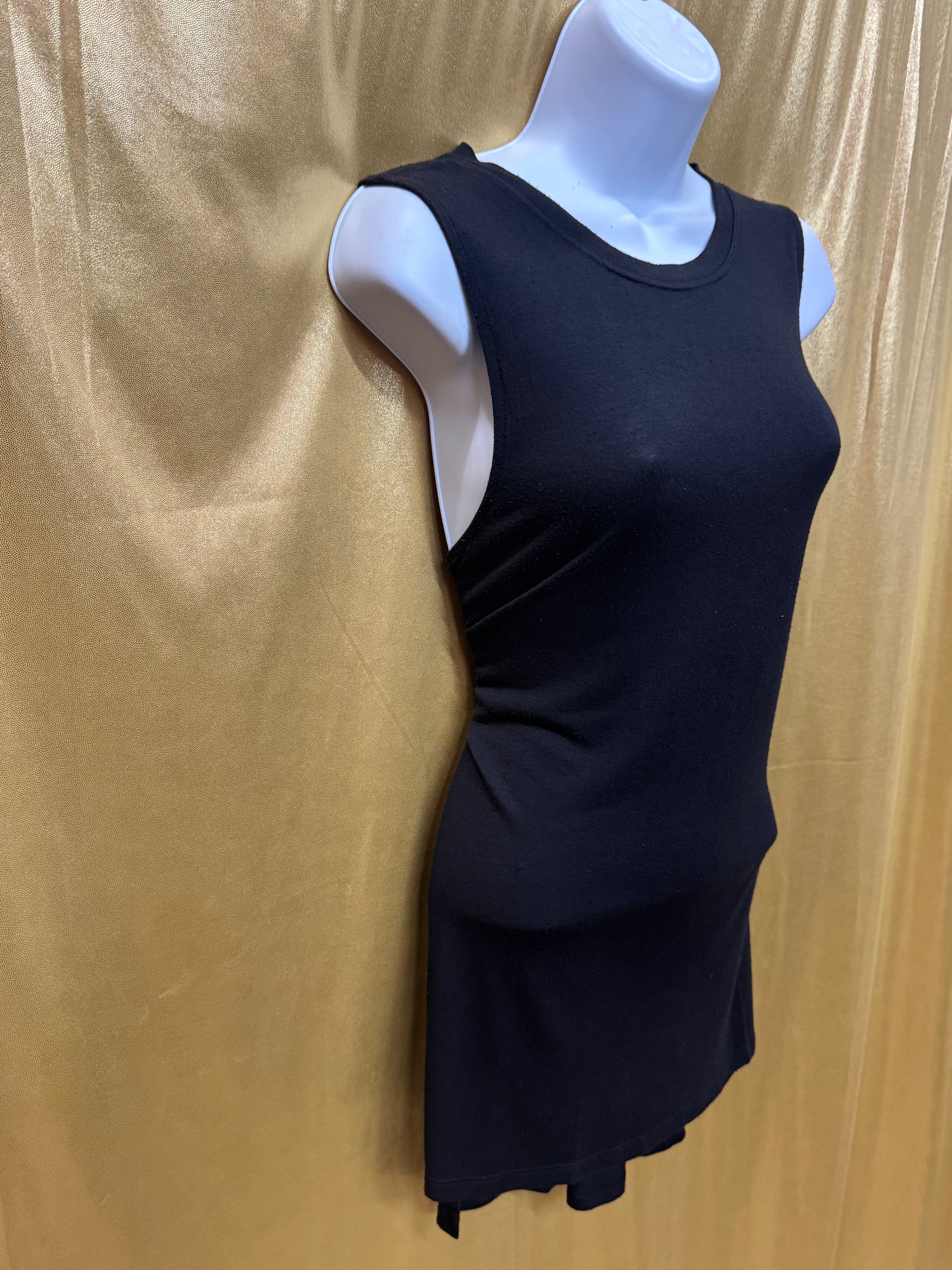 Athleta Black Sleeveless Side-Slit Tunic Top - Size Medium