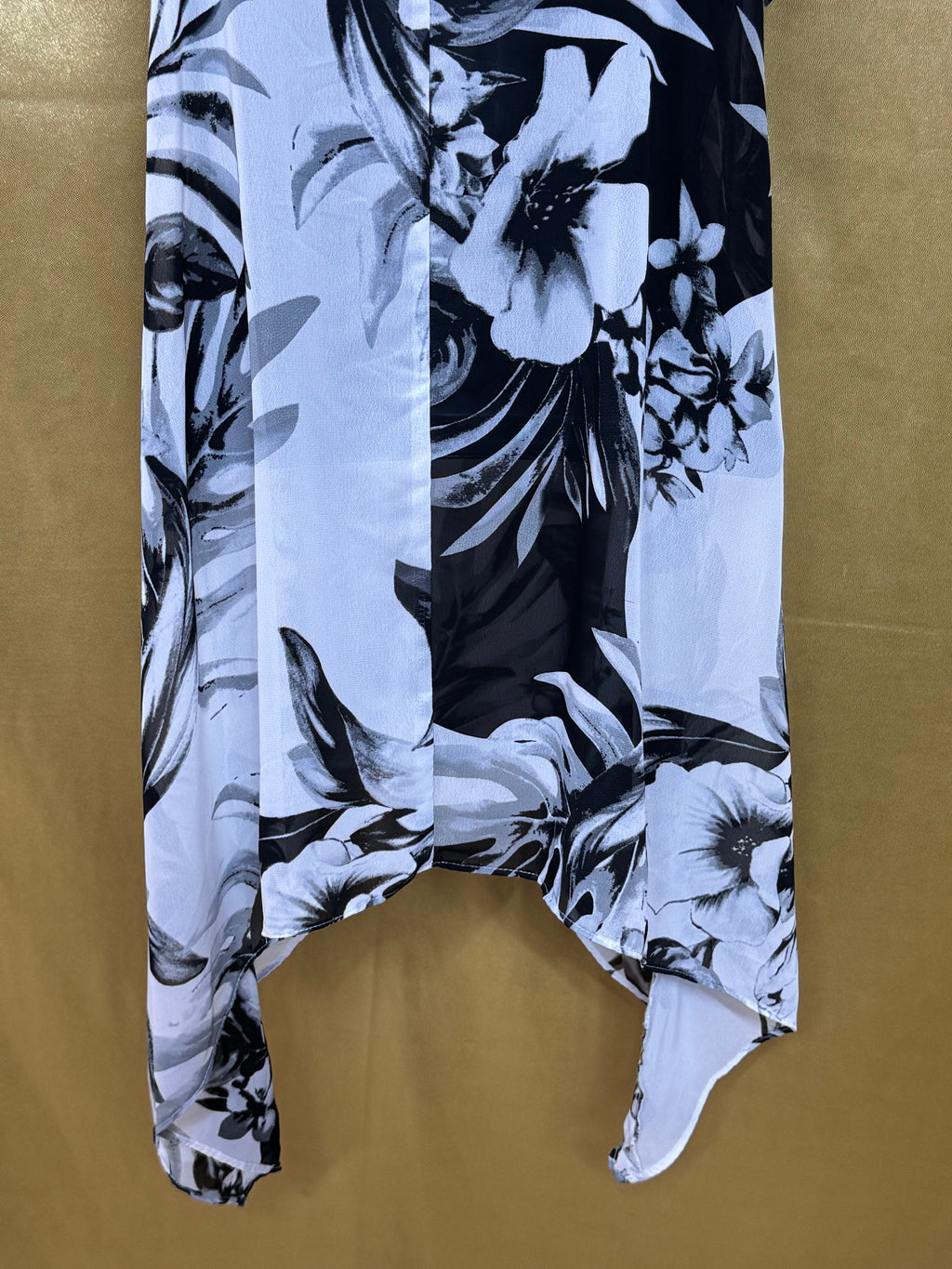 Kalijati Floral Tropical Sharkbite Tunic Tank Top Medium Made in Indonesia